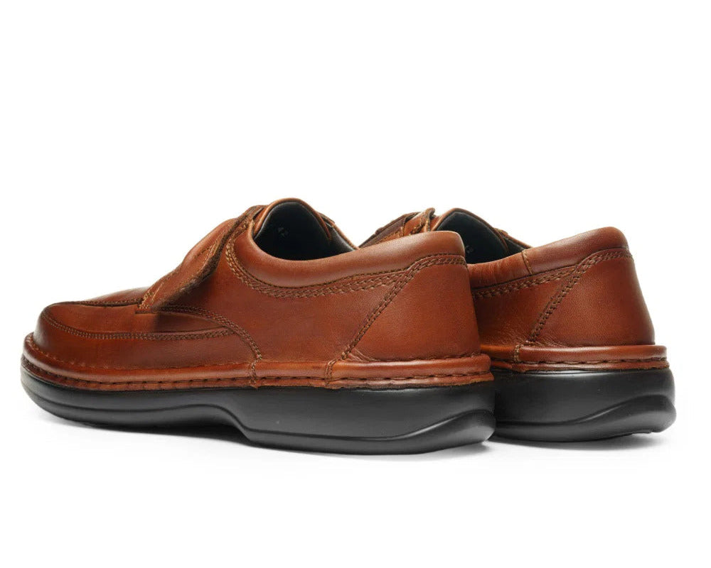 'Ben' herresko med meget bred (K) rem - Brun