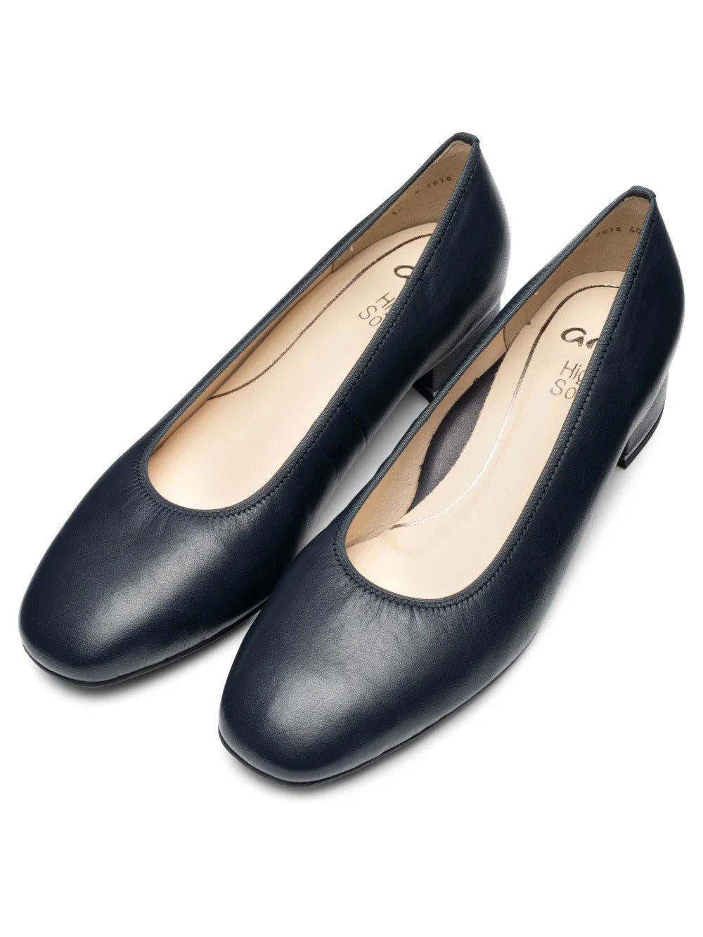 'Graz' women's wide fit (H) pump - Blue