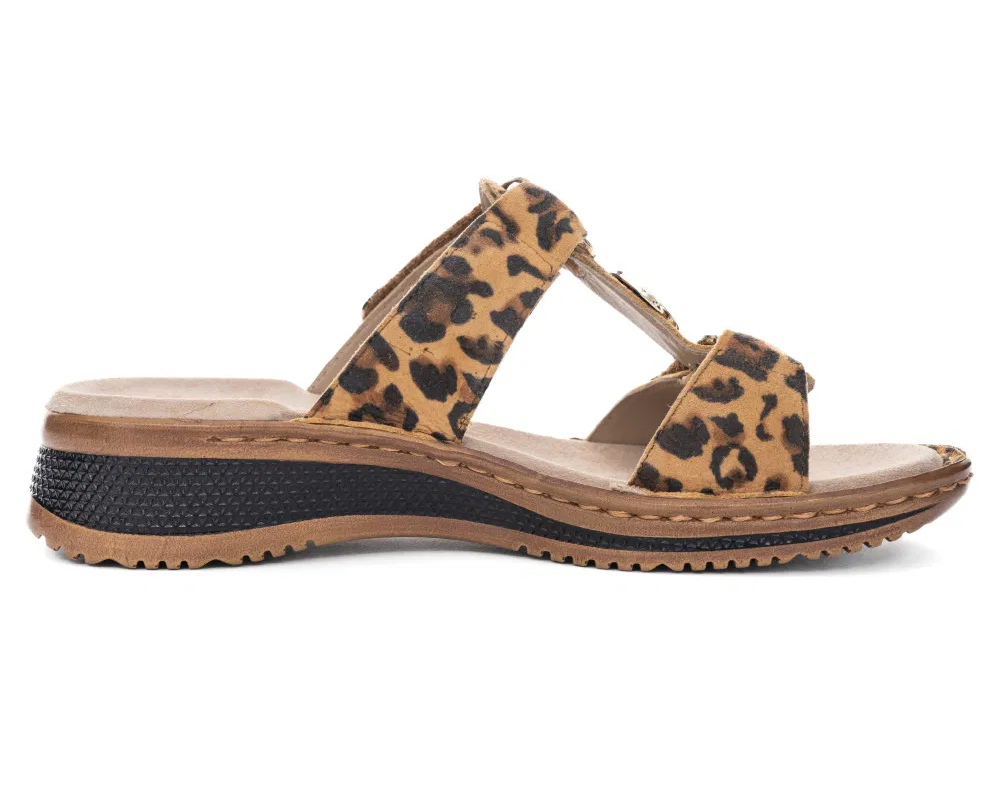 Damesslipper 'Hawaii' - bruin