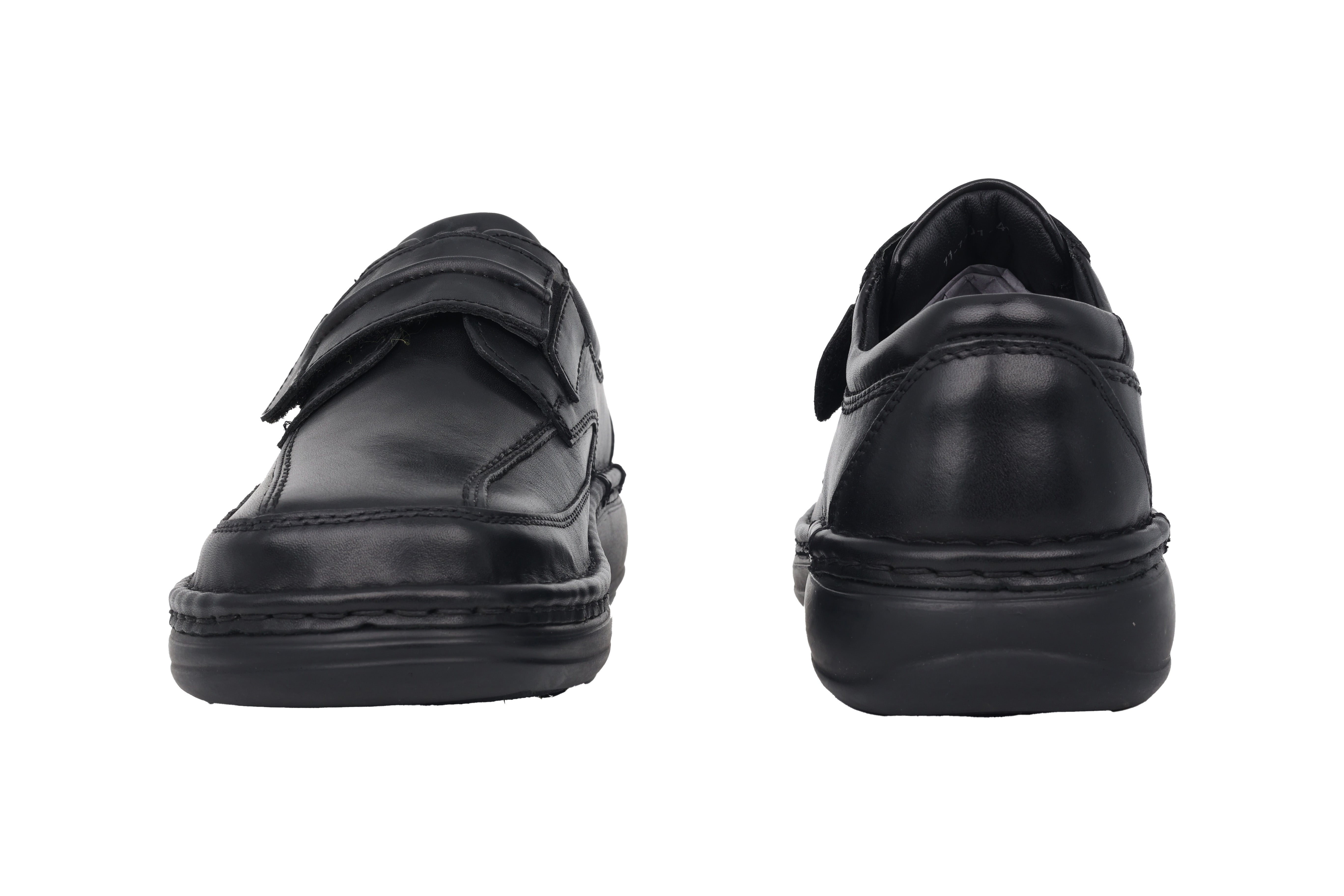 'Ben' men's very wide (K) strap shoe - Black