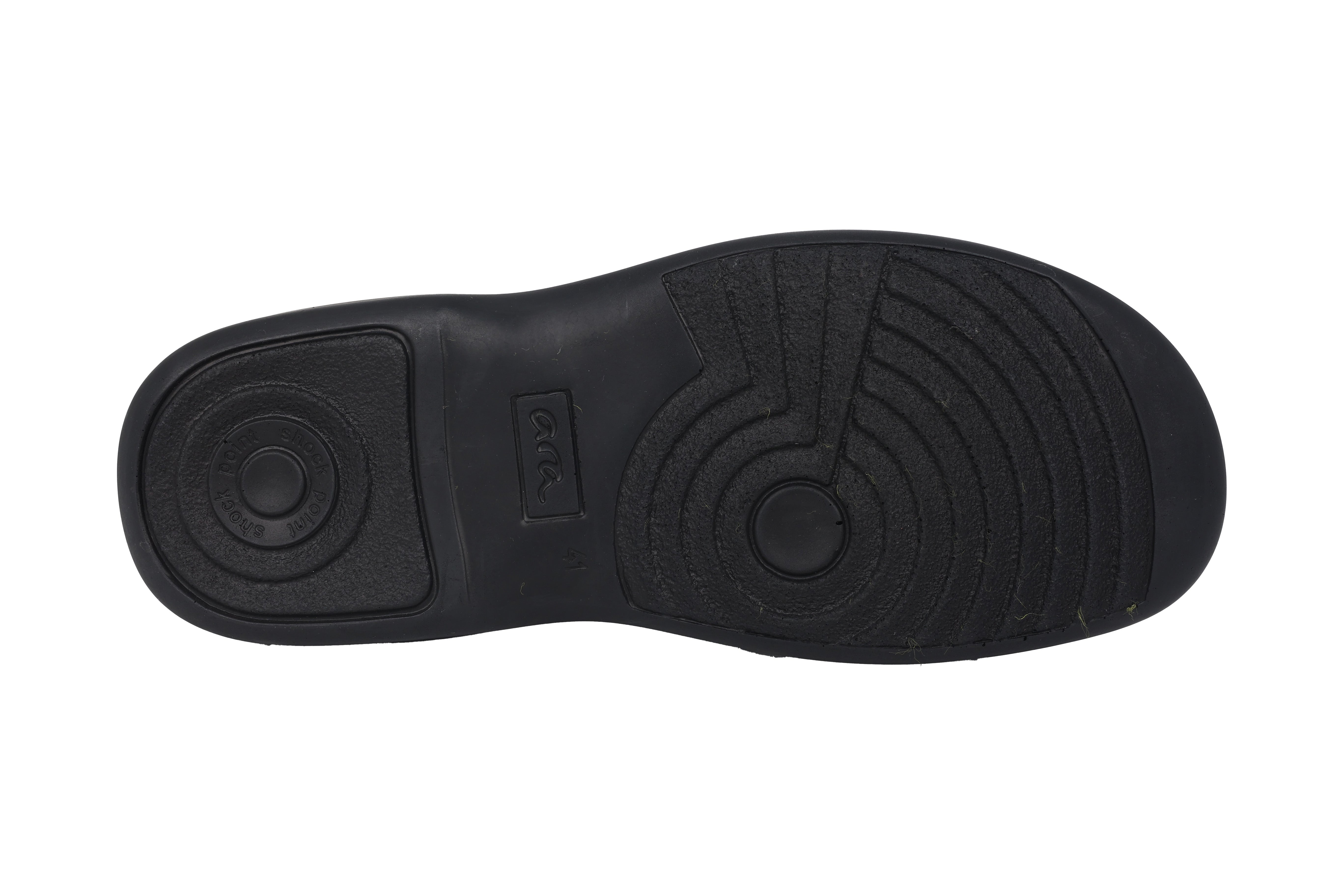 'Ben' men's very wide (K) strap shoe - Black