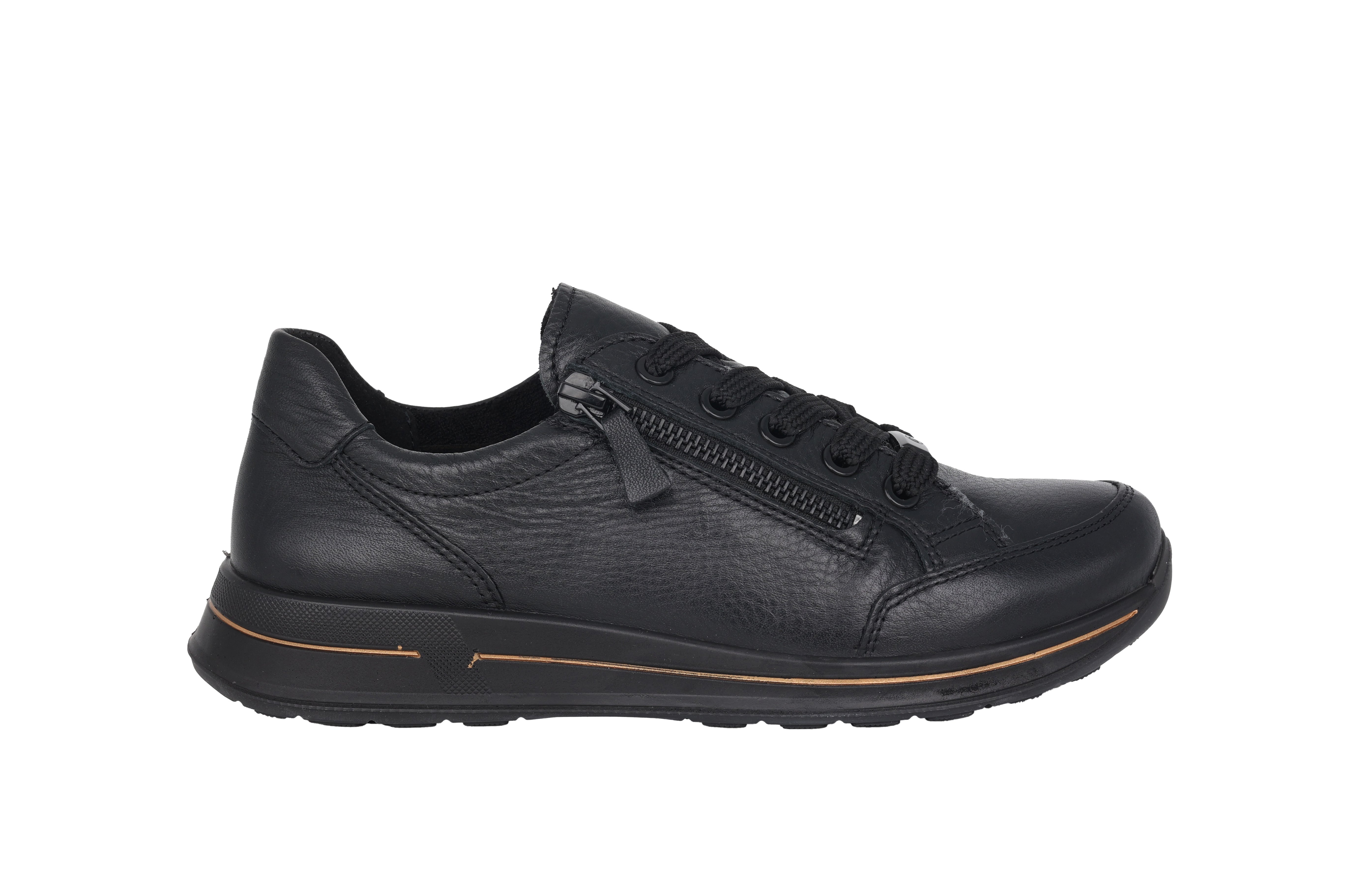 'Osaka' women's wide fit (H) lace-up sneaker - black