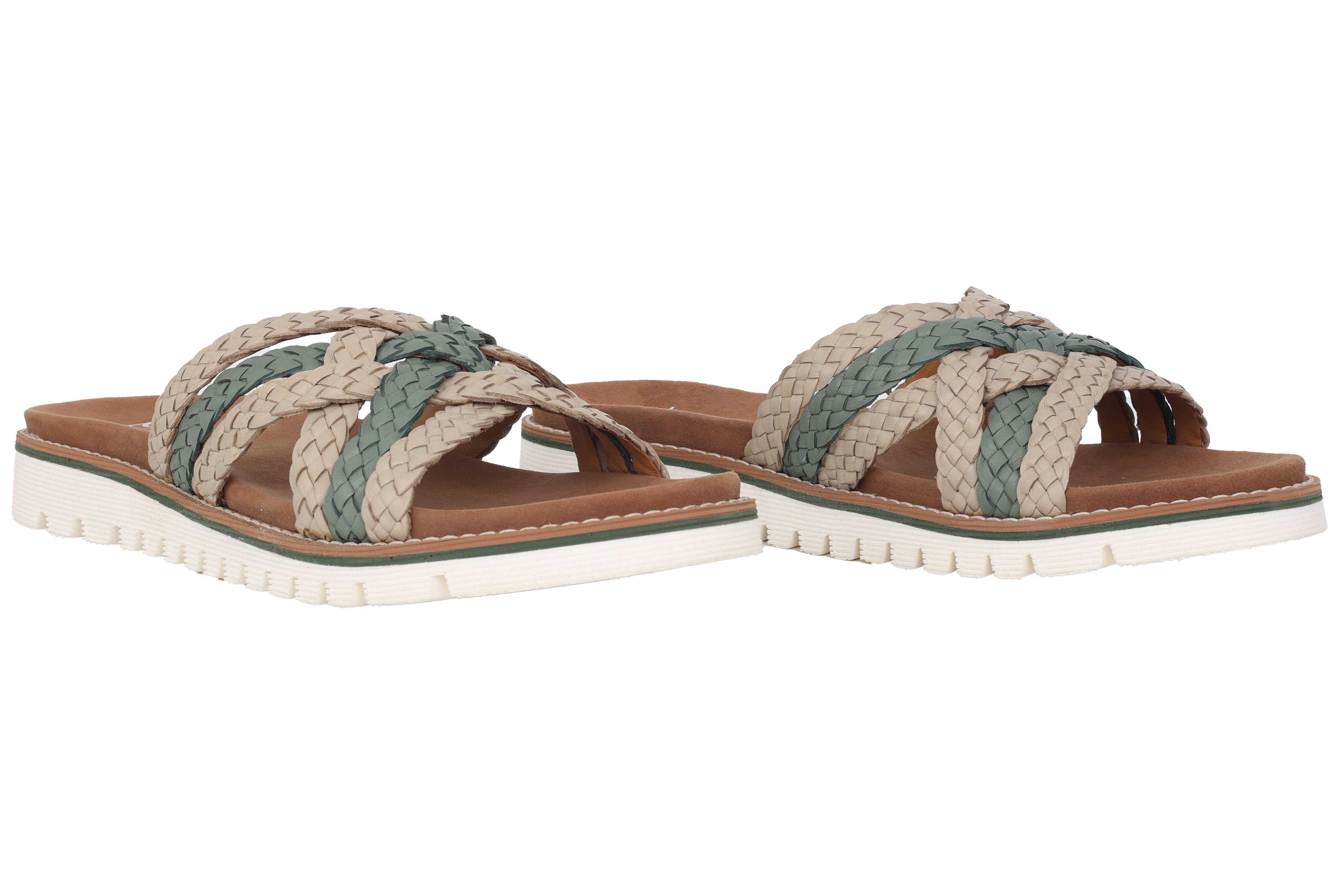 'Kent' women's sandal - Beige mix