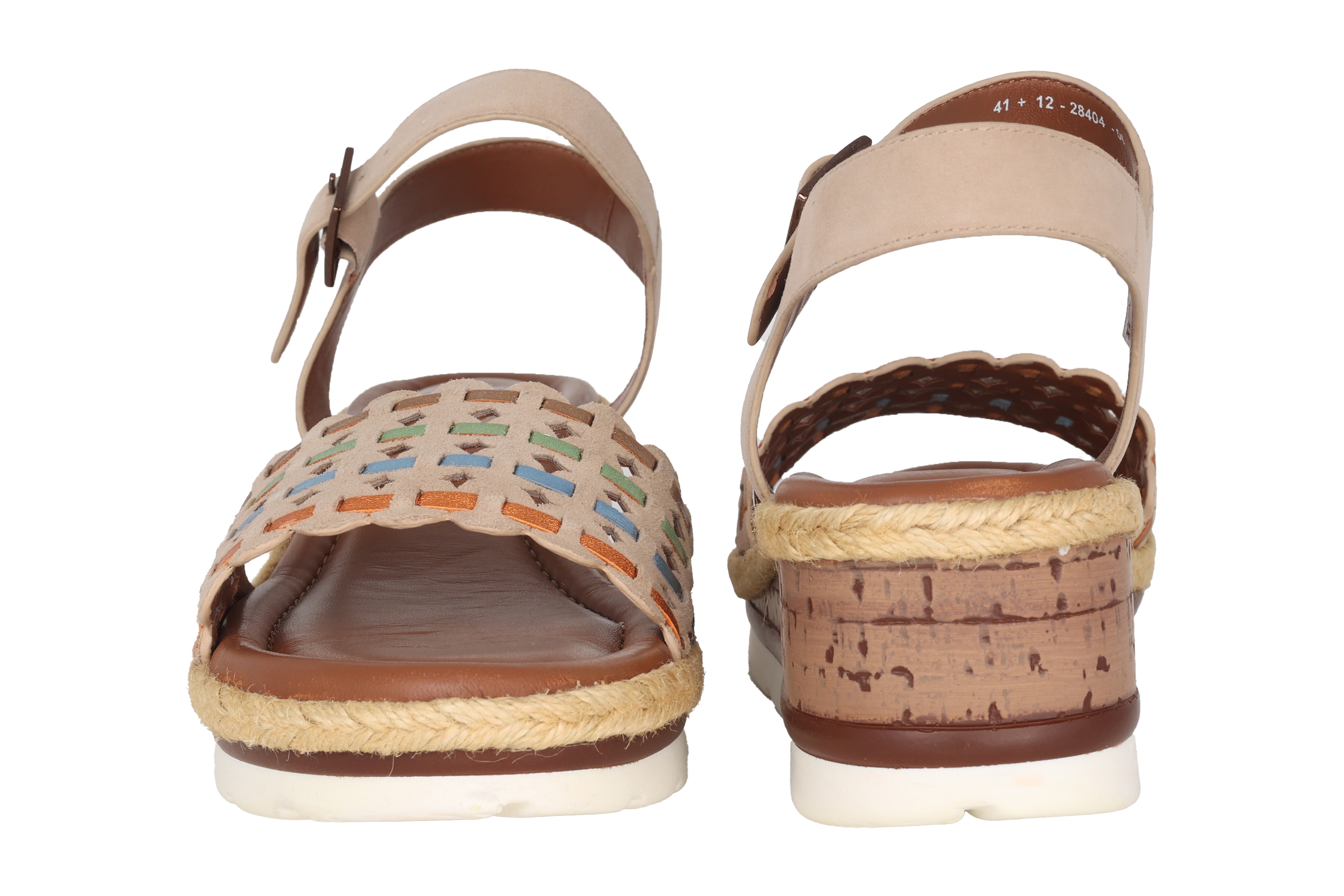 'Cadiz-S' women's sandal - Beige mix