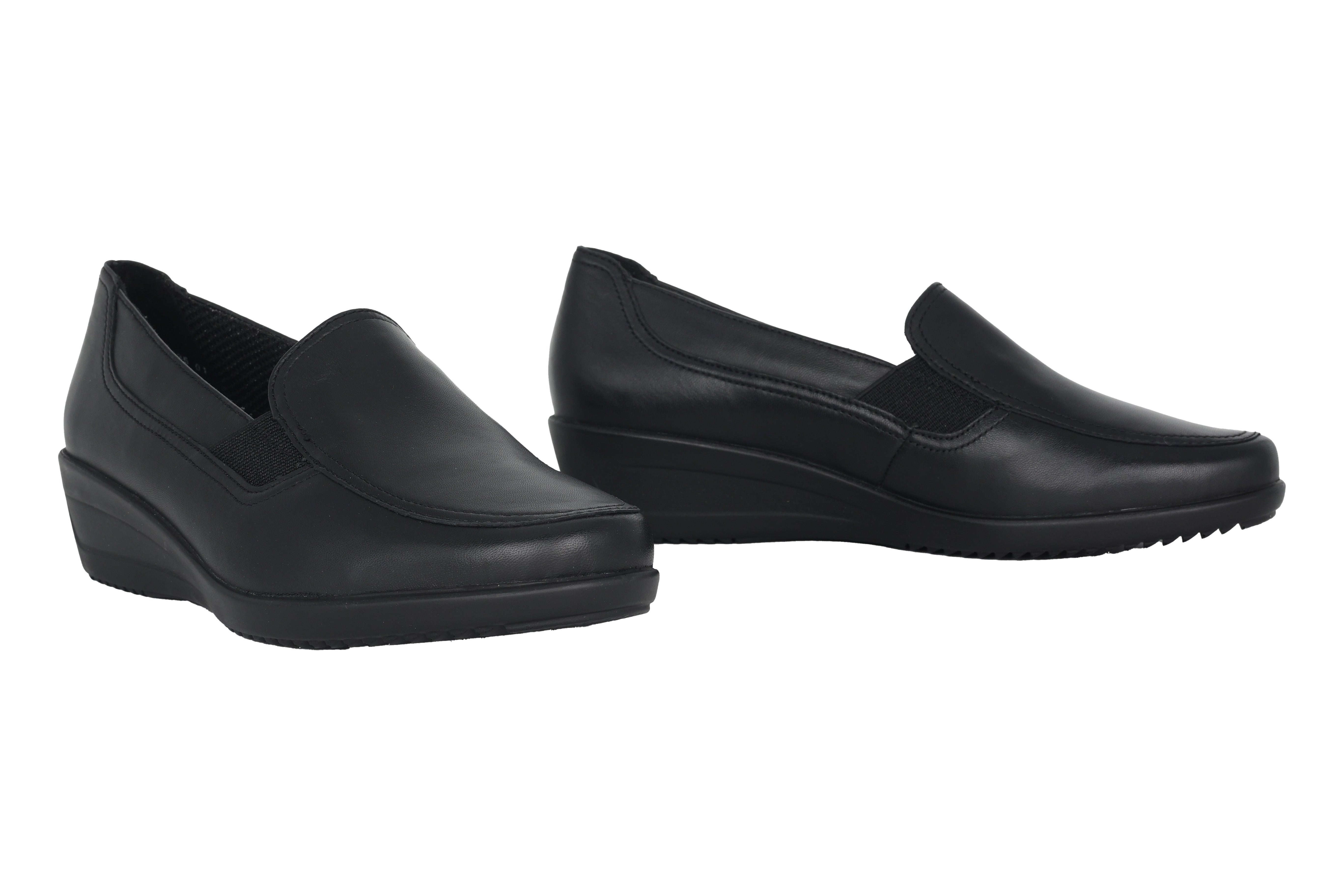 'Zürich' women's wide fit (H) loafer - black