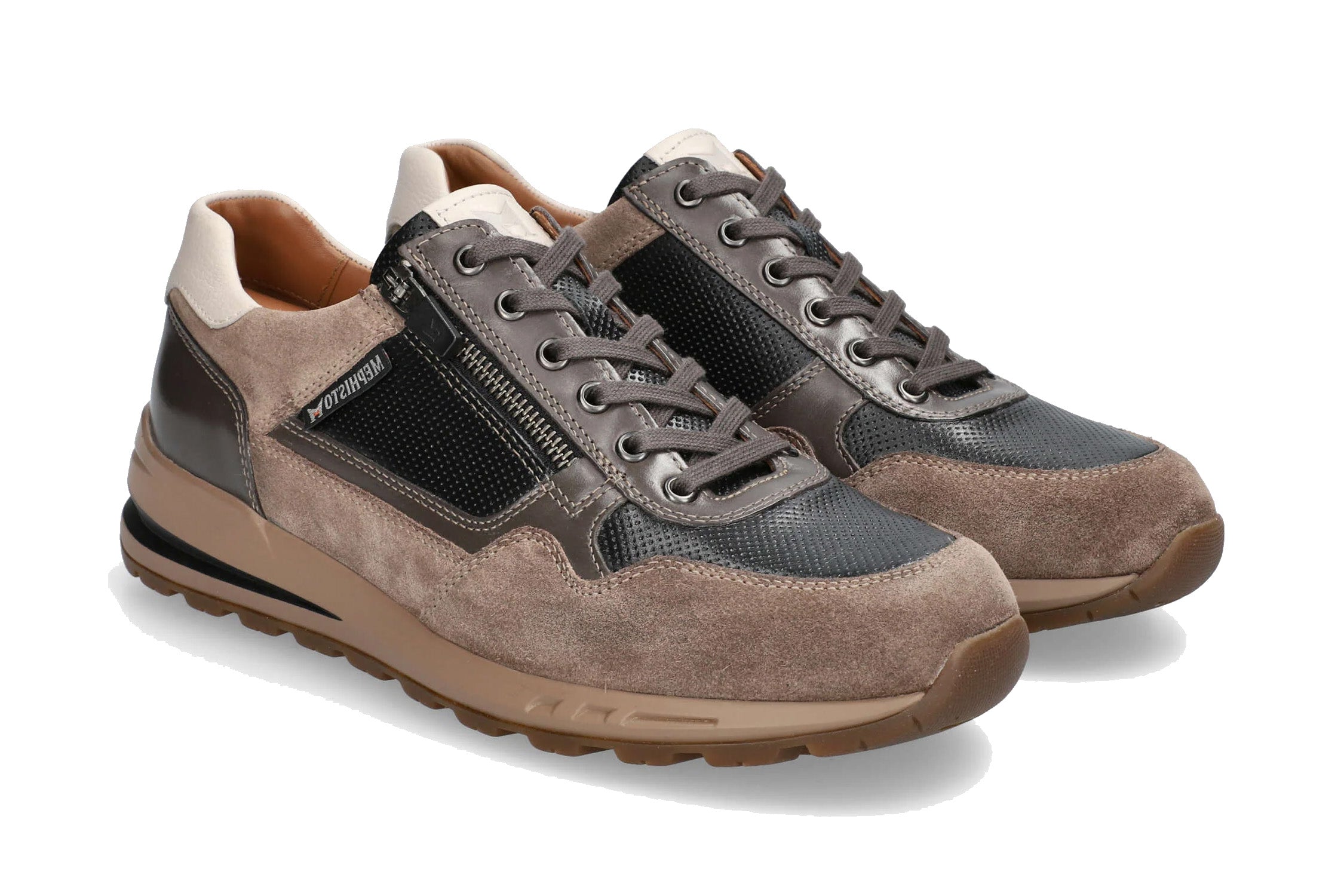'Bradley' herrskor med snörning - beige