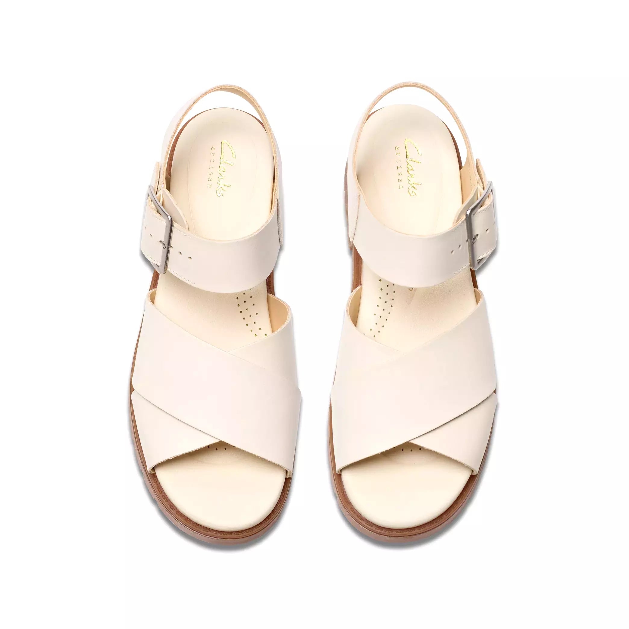 Damessandaal 'Orinoco Cross' - gebroken wit