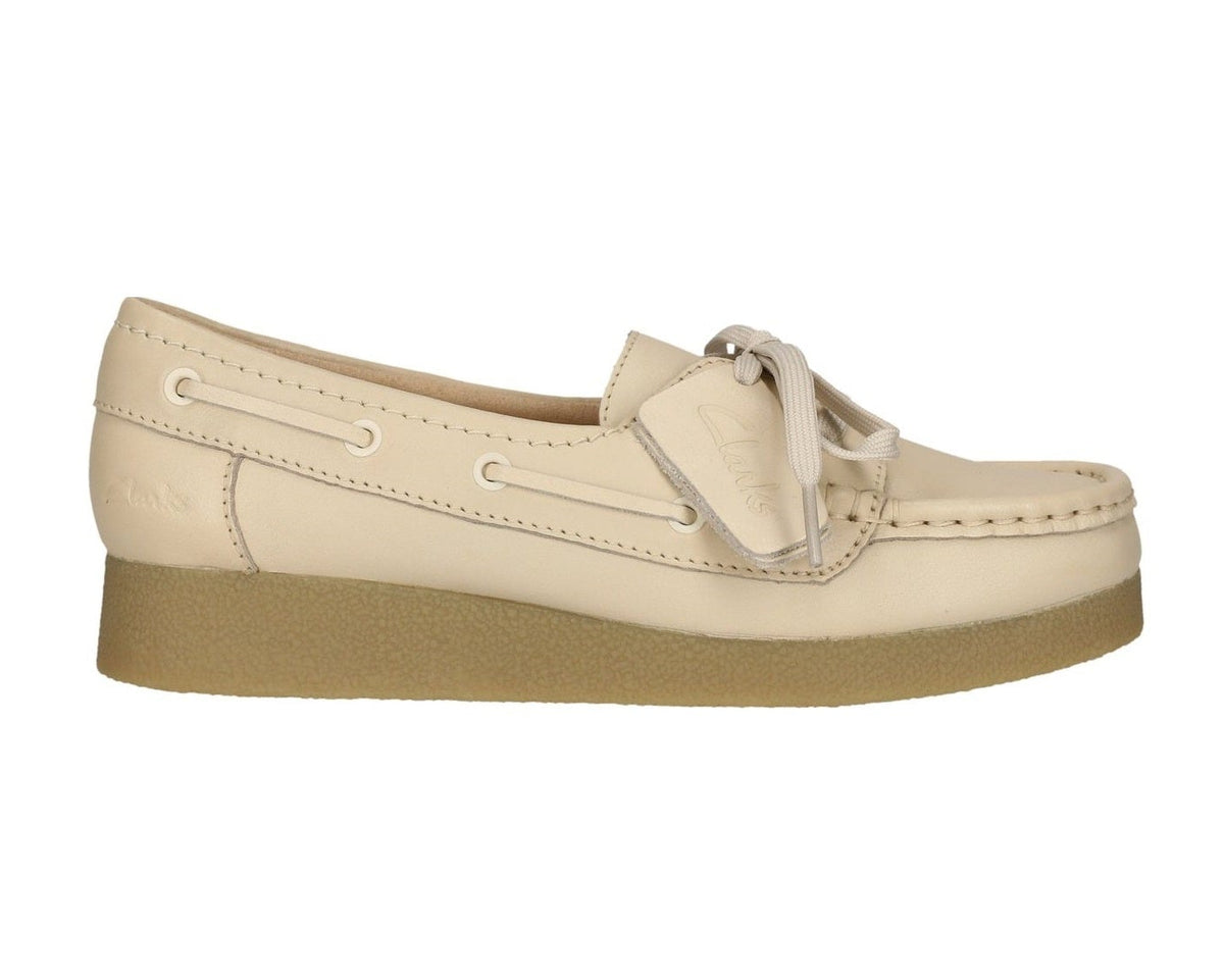 【Clarks】wallaby shoes crepe sole beige Clarks Wallabee EVO Sea Beige Leather Lace-Up Shoes