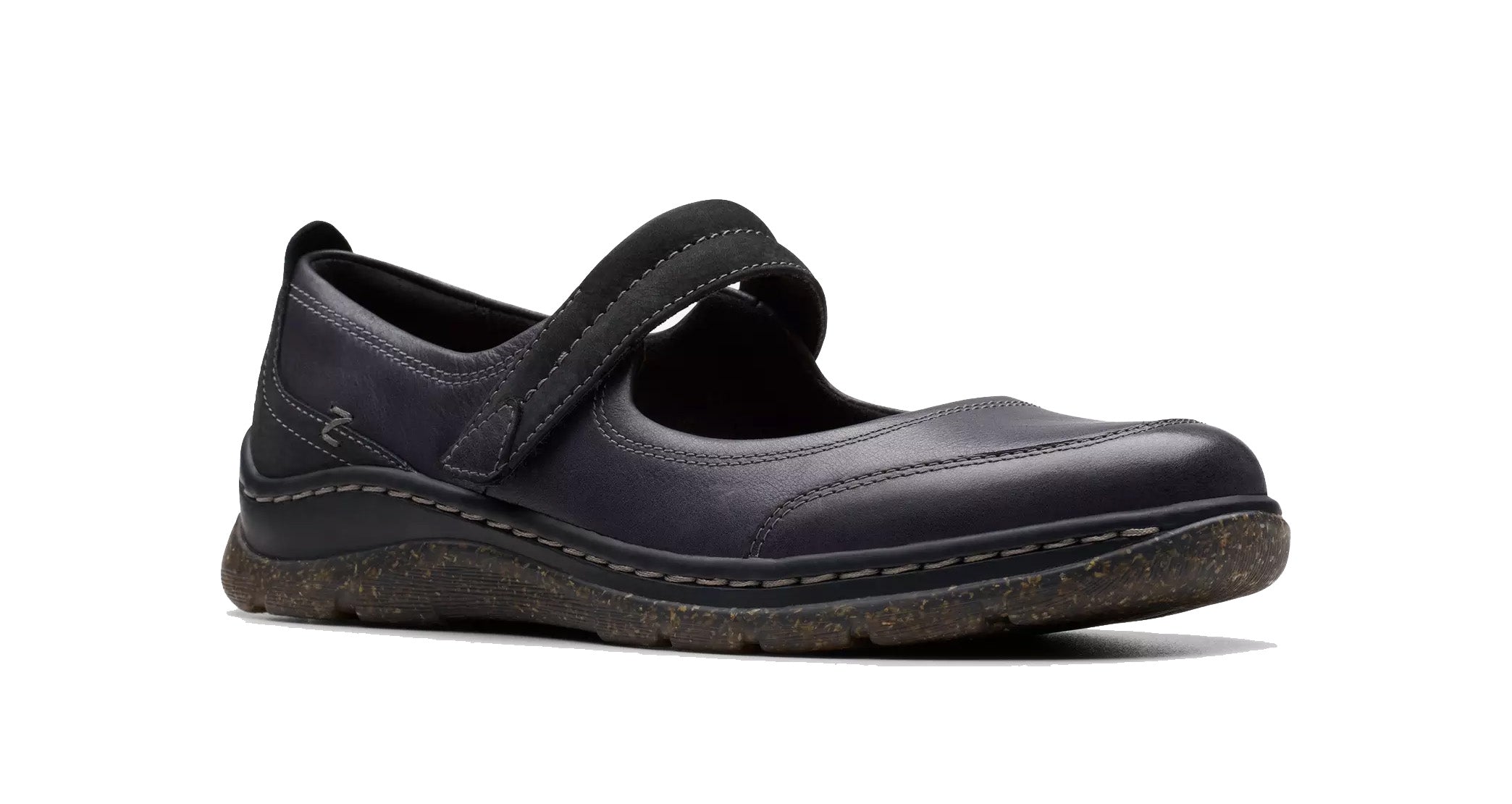 Scarpa comoda con cinturino "Orlene Jane" da donna - Nera