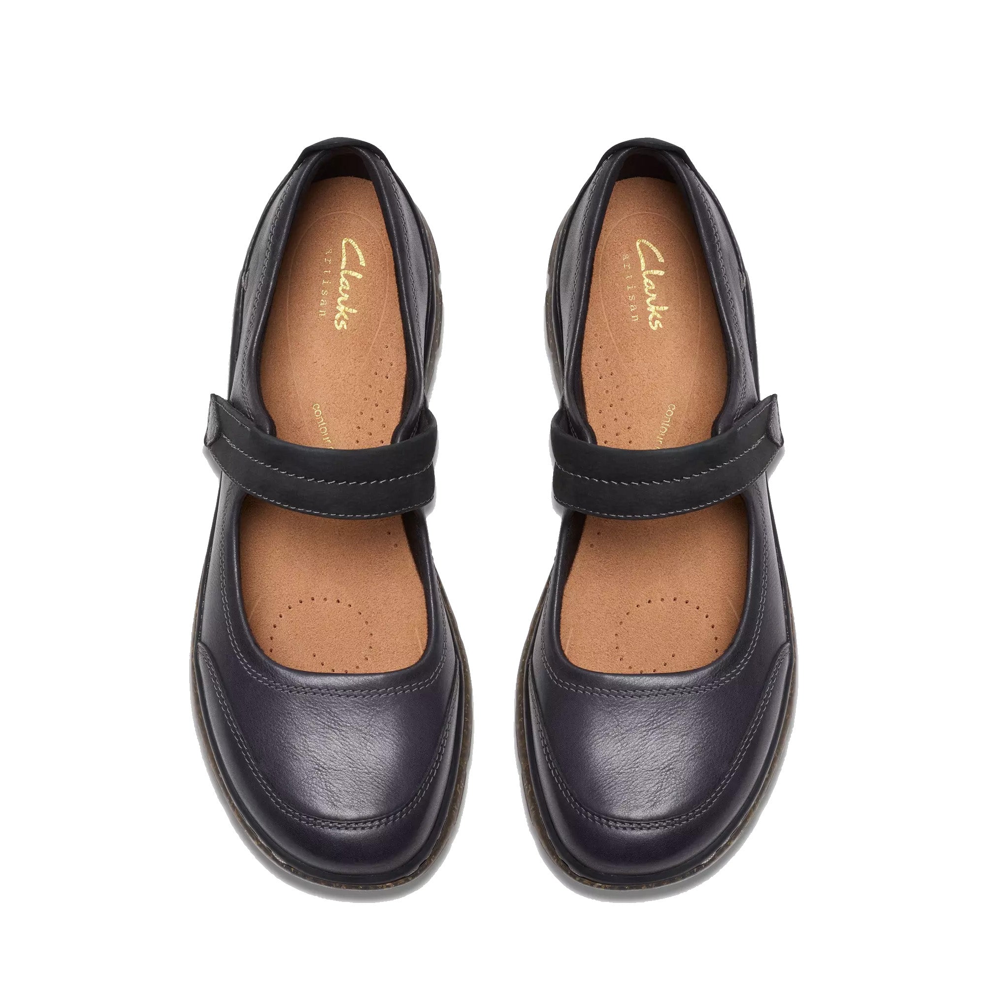 Scarpa comoda con cinturino "Orlene Jane" da donna - Nera