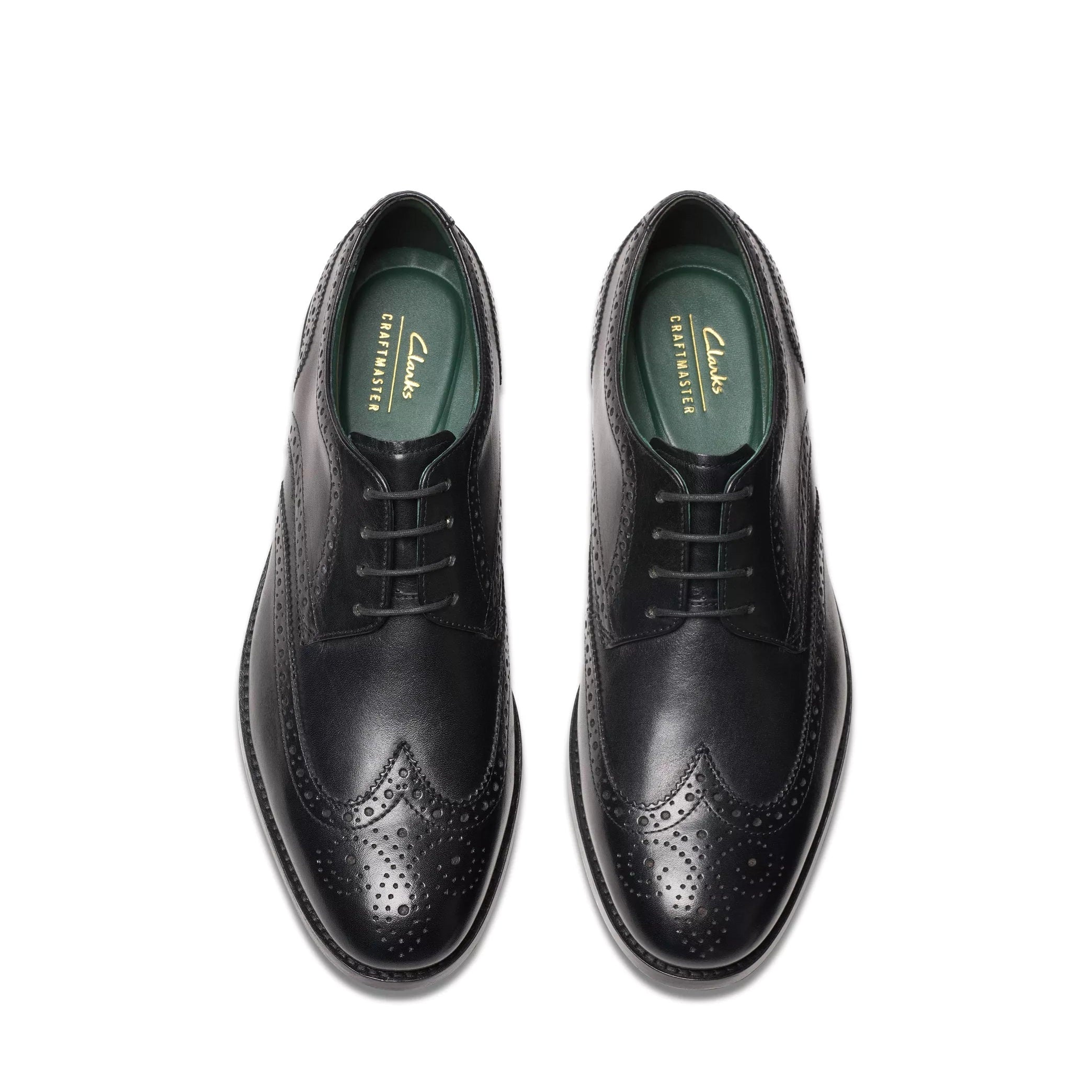 'CraftJames Tip' men's brogue lace-up shoe - Black