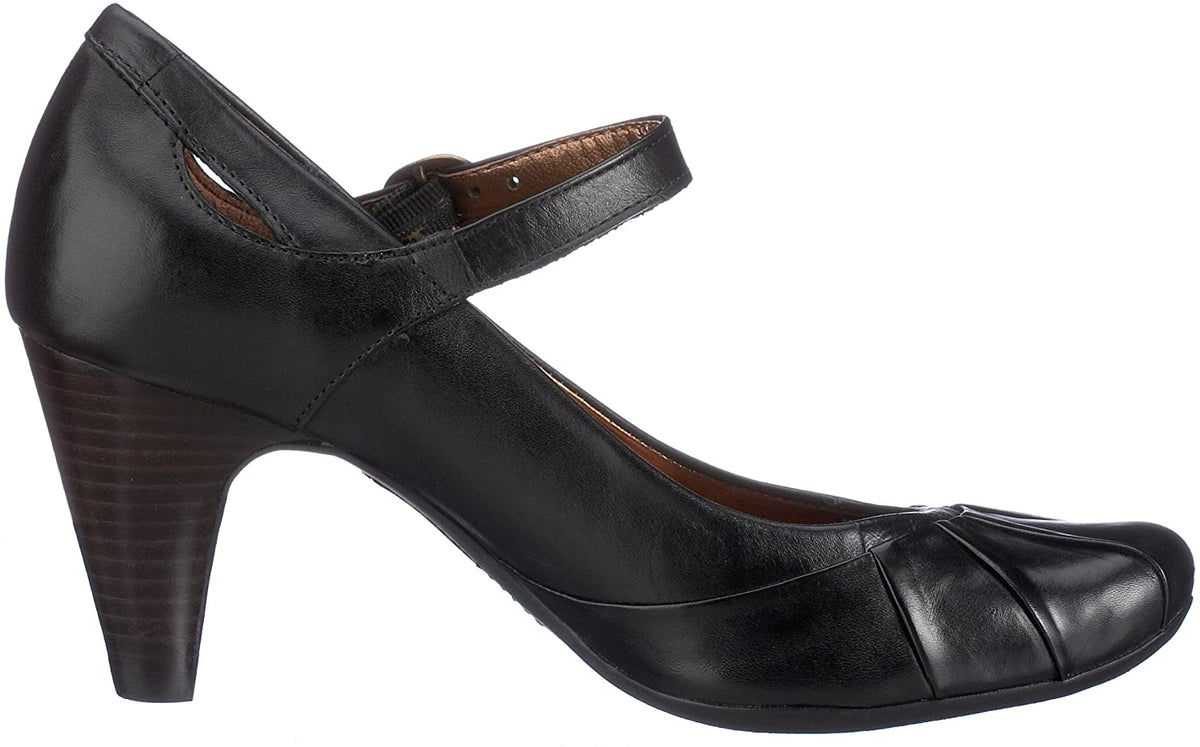 Clarks Double Date woman's Pumps Black leather Chaplinshoes