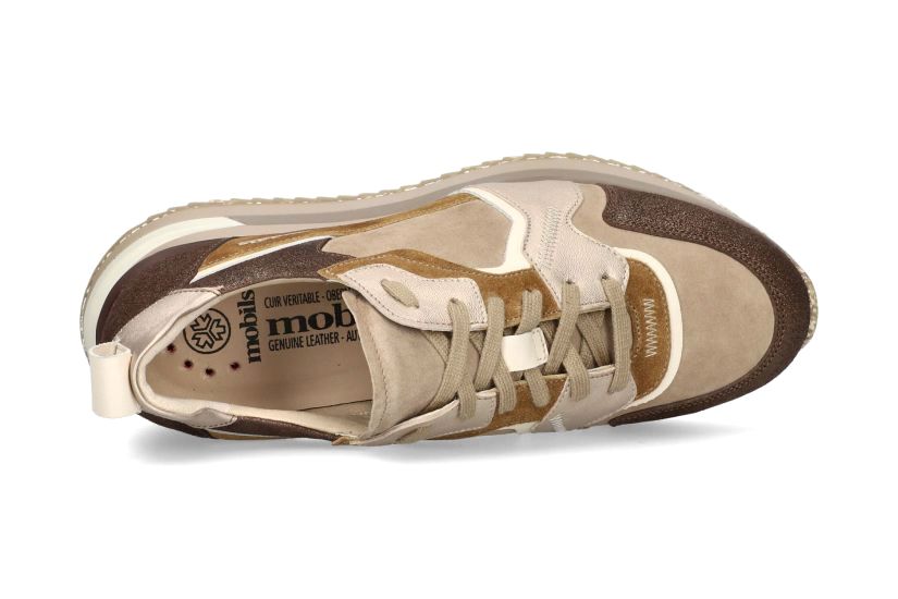 'Janel' women's wide fit (H) ergonomic sneaker - brown