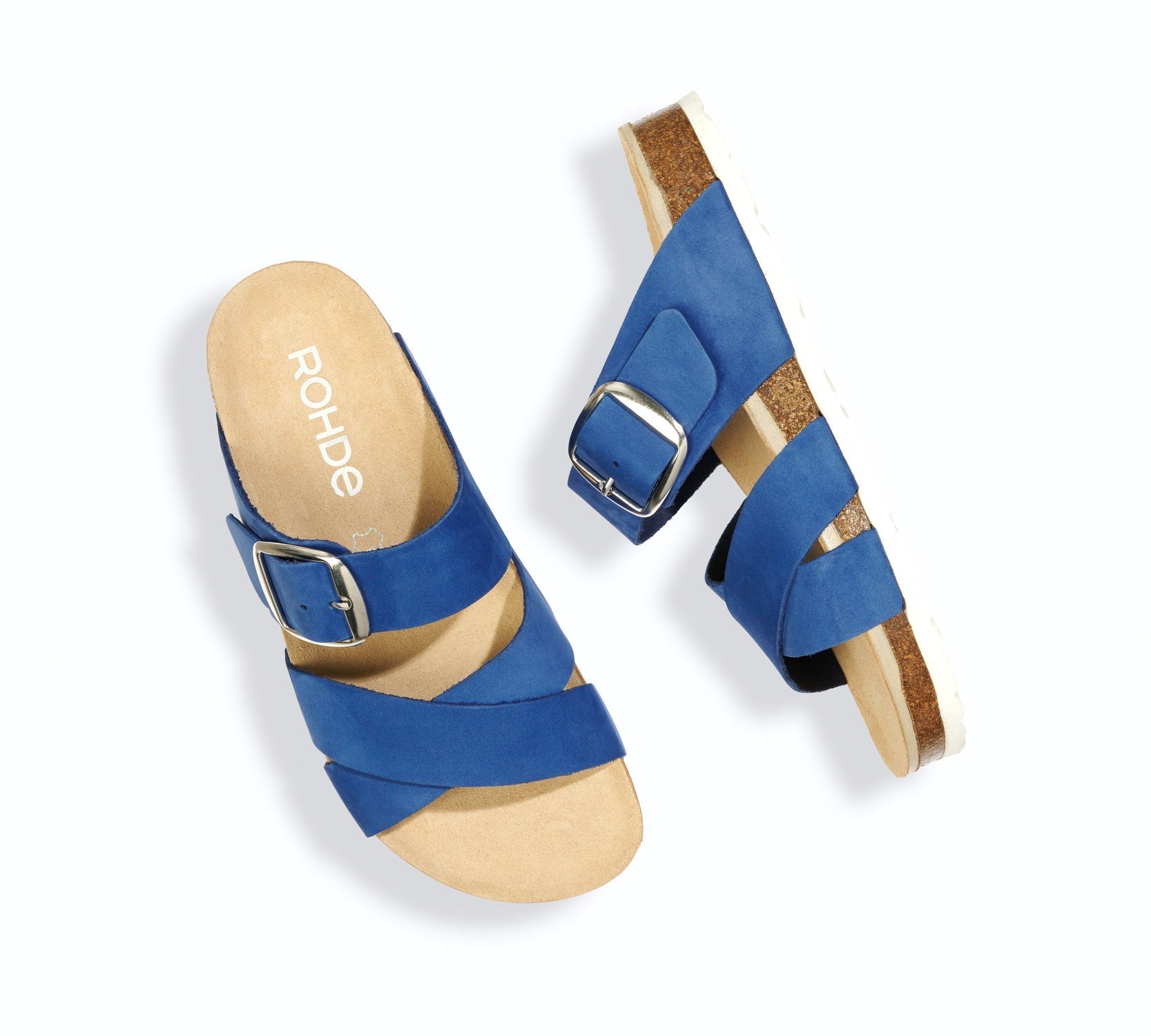 'Elba' women's slide sandal - blue - Chaplinshoes'Elba' women's slide sandal - blueRohde