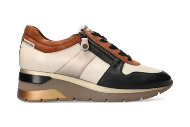 Damessneaker 'Elisia' - Beige zwart mix - ChaplinshoesDamessneaker 'Elisia' - Beige zwart mixMephisto