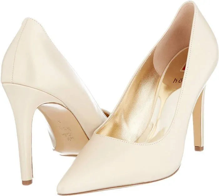 Damen-Hochzeitspumps „0-186007-0700“ aus Seide – gebrochenes Weiß