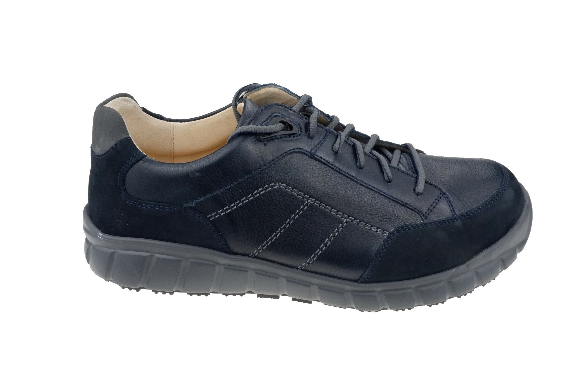 'Evo' men's rolling walking wide fit (H) shoes Blue