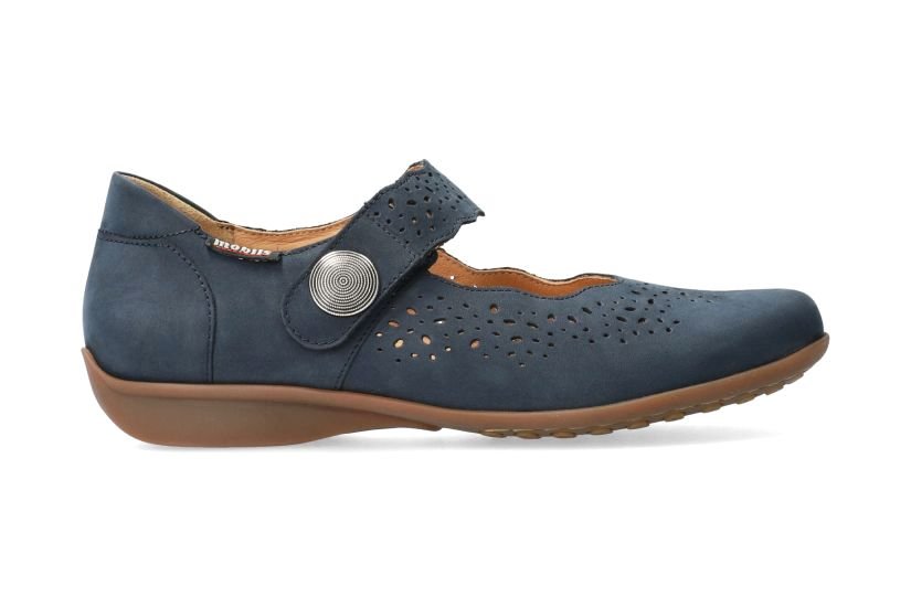 'Fabienne' women's wide fit (H) ergonomic ballerina - blue - Chaplinshoes'Fabienne' women's wide fit (H) ergonomic ballerina - blueMephisto