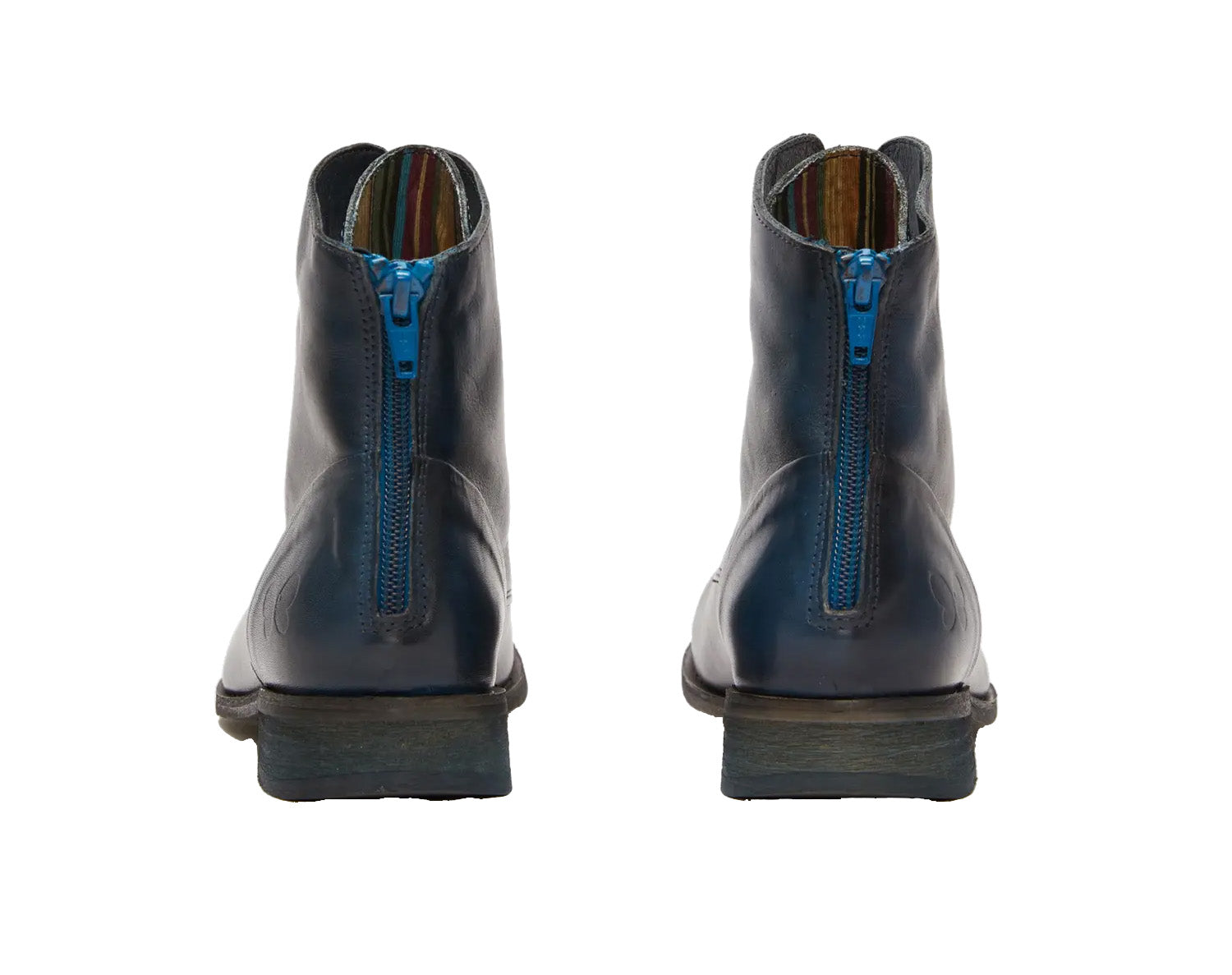 'Beja' women's lace-up ankle boot - blue