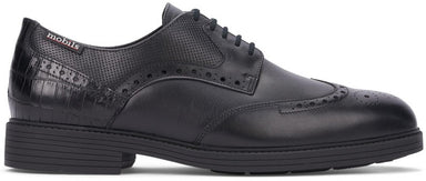 'FERNAND' men's ergonomic wide fit (H) lace - up shoe - Black - Chaplinshoes'FERNAND' men's ergonomic wide fit (H) lace - up shoe - BlackMephisto