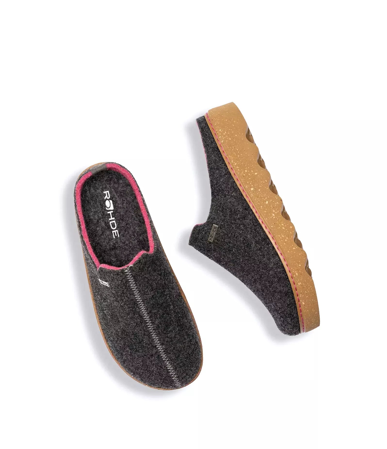 'Foggia - D' indendørs hjemmesko til kvinder - Mørk - grå - Chaplinshoes'Foggia - D' indendørs hjemmesko til kvinder - Mørk - gråRohde