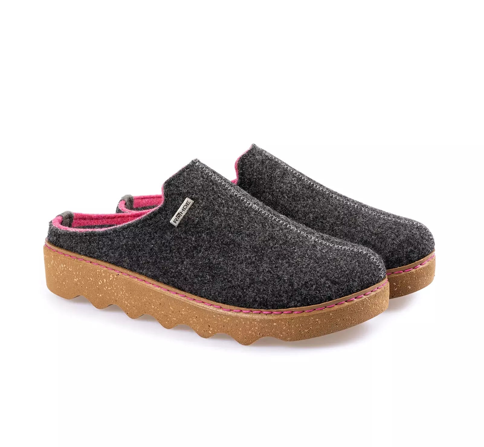 'Foggia - D' indendørs hjemmesko til kvinder - Mørk - grå - Chaplinshoes'Foggia - D' indendørs hjemmesko til kvinder - Mørk - gråRohde