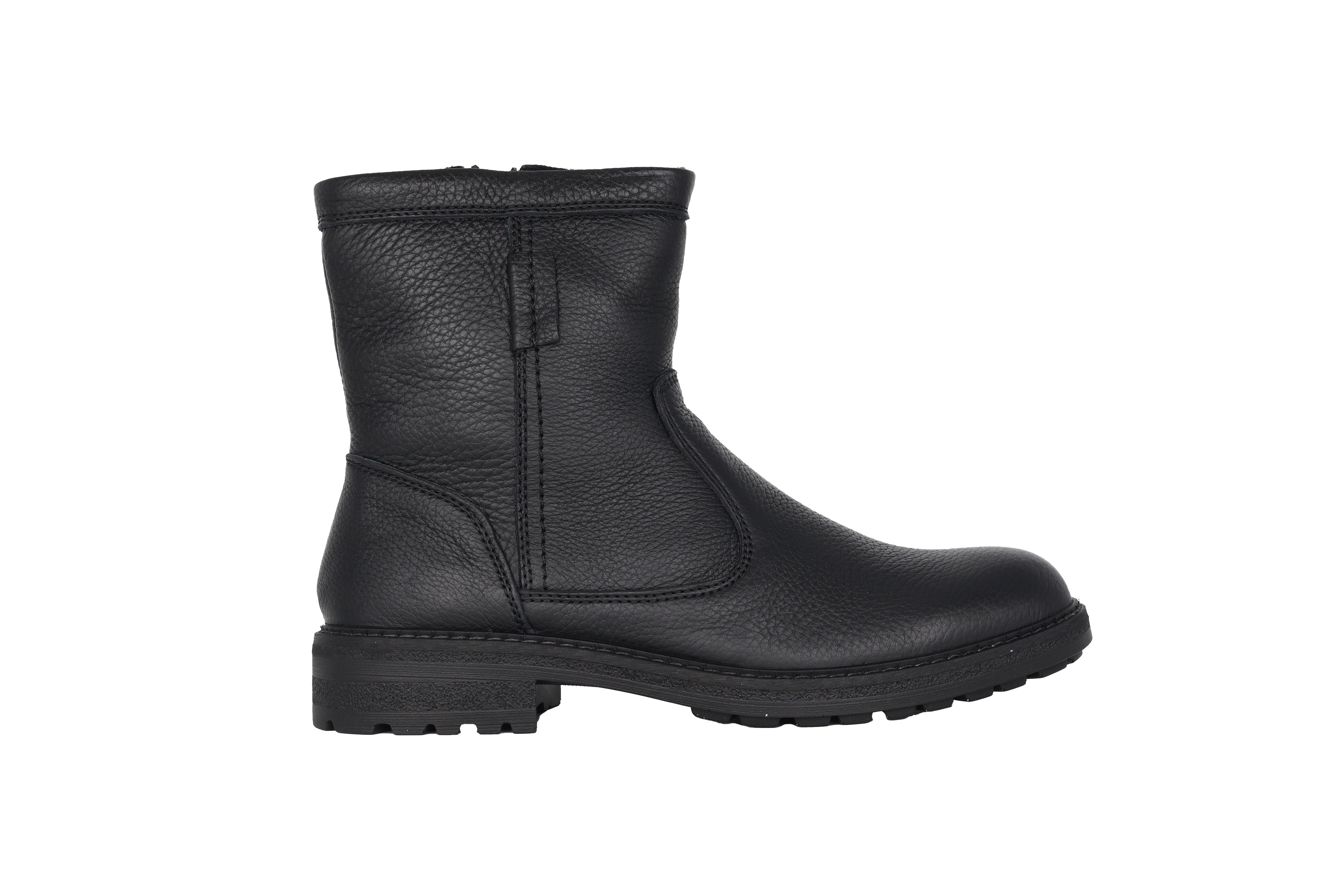 'Frederik' men's warmlined zipper boot - Black