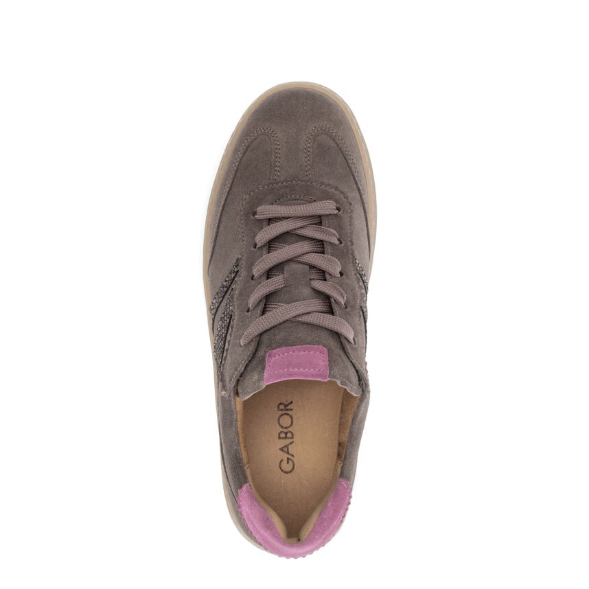 '6018.01.011' women's lace-up shoe - grey