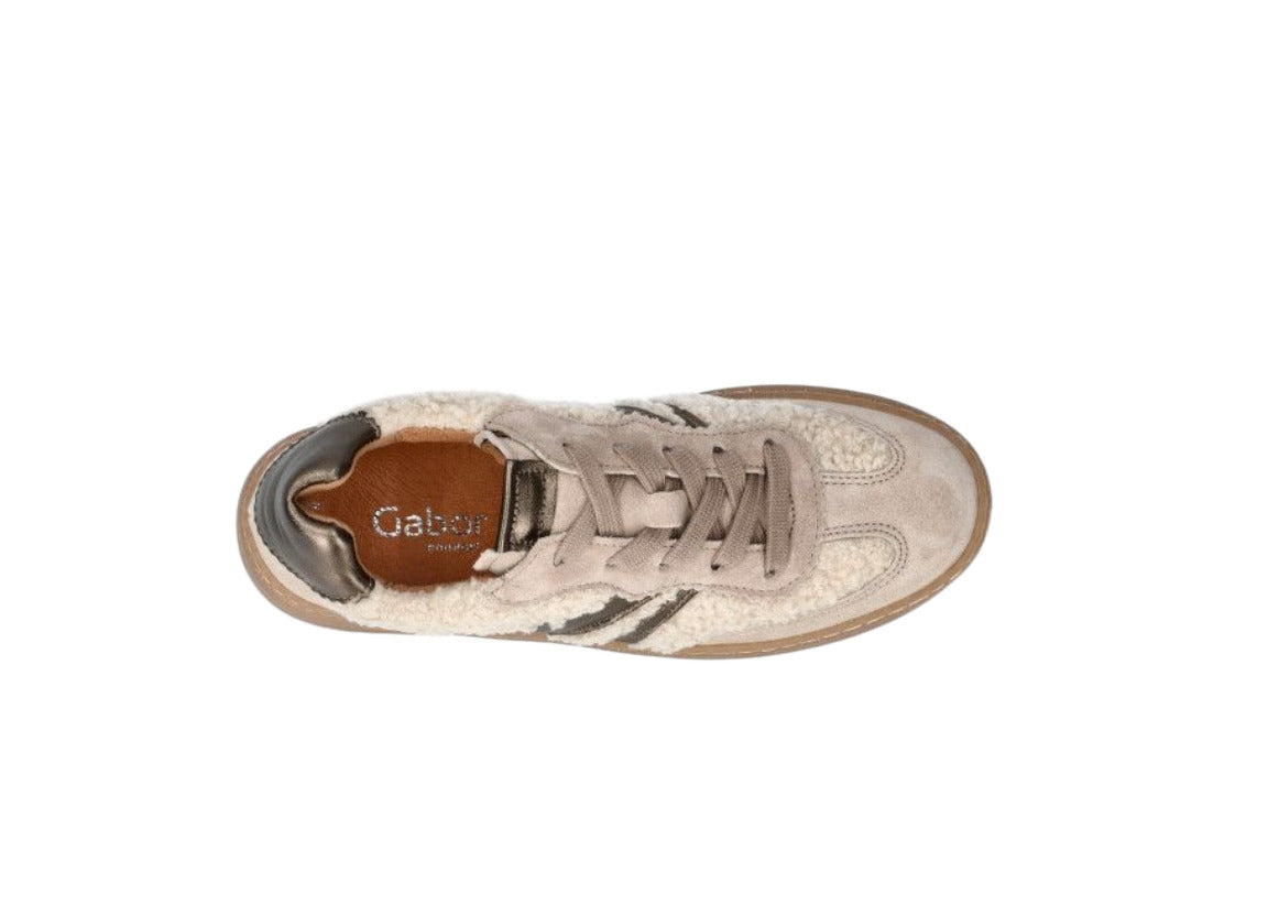 '6018.01.004' women's lace-up shoe - beige