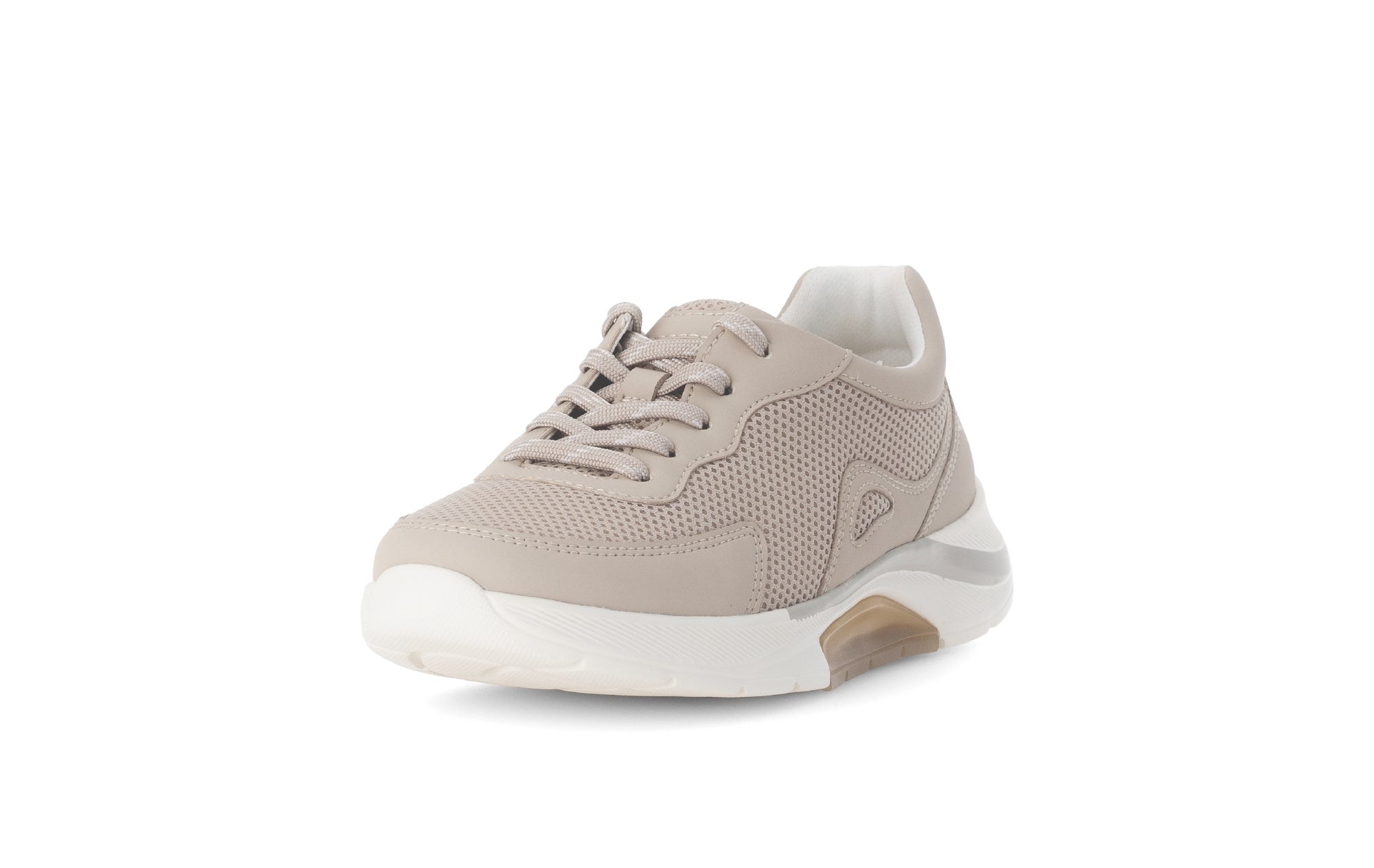 '66.923.13' women's walking rolling lace-up sneaker - beige