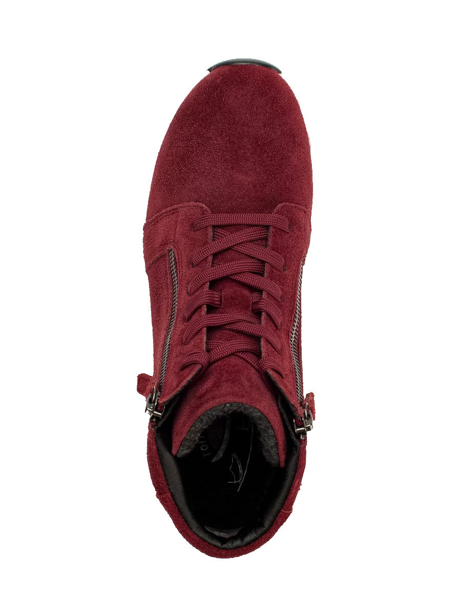 '76.868.38' rollende dames enkellaars - rood