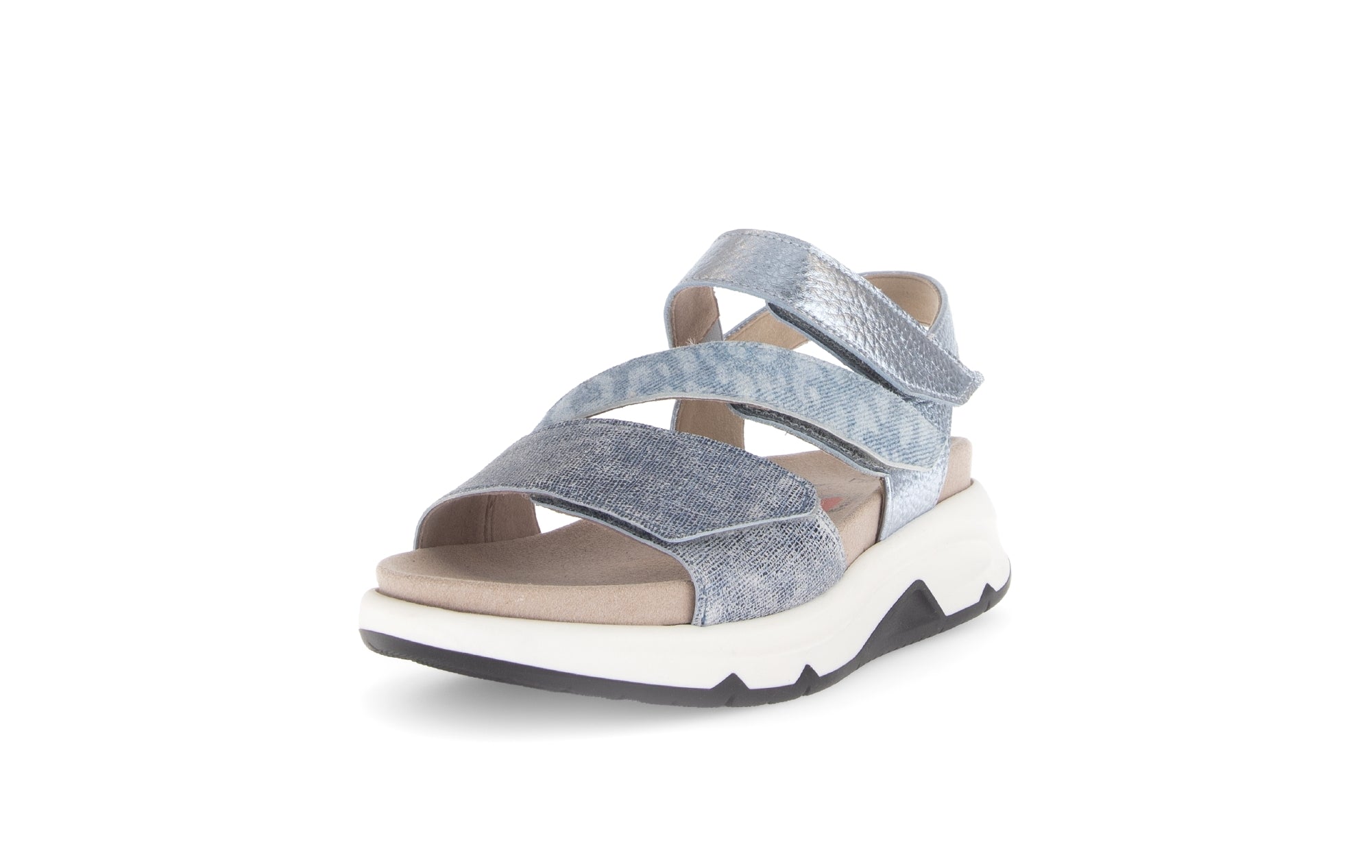 '66.882.16' women's walking rolling sandal - blue