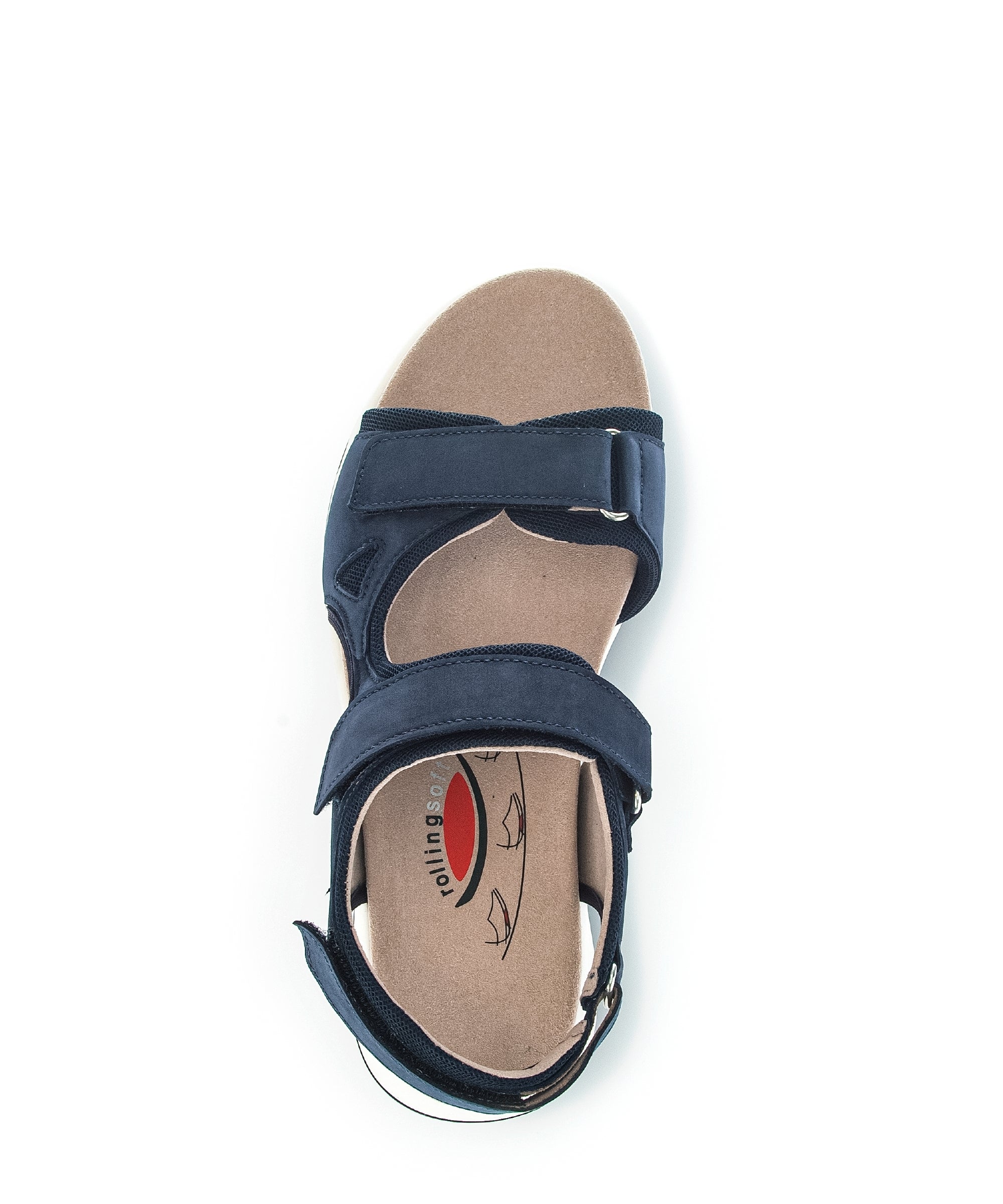 '66.889.36' women's walking rolling  sandal - blue
