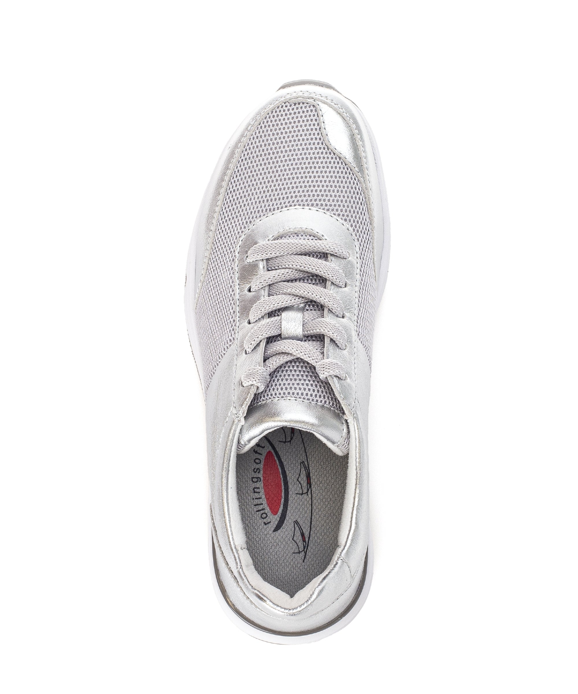 Baskets de marche à roulettes pour femme '66.897.10' - argent