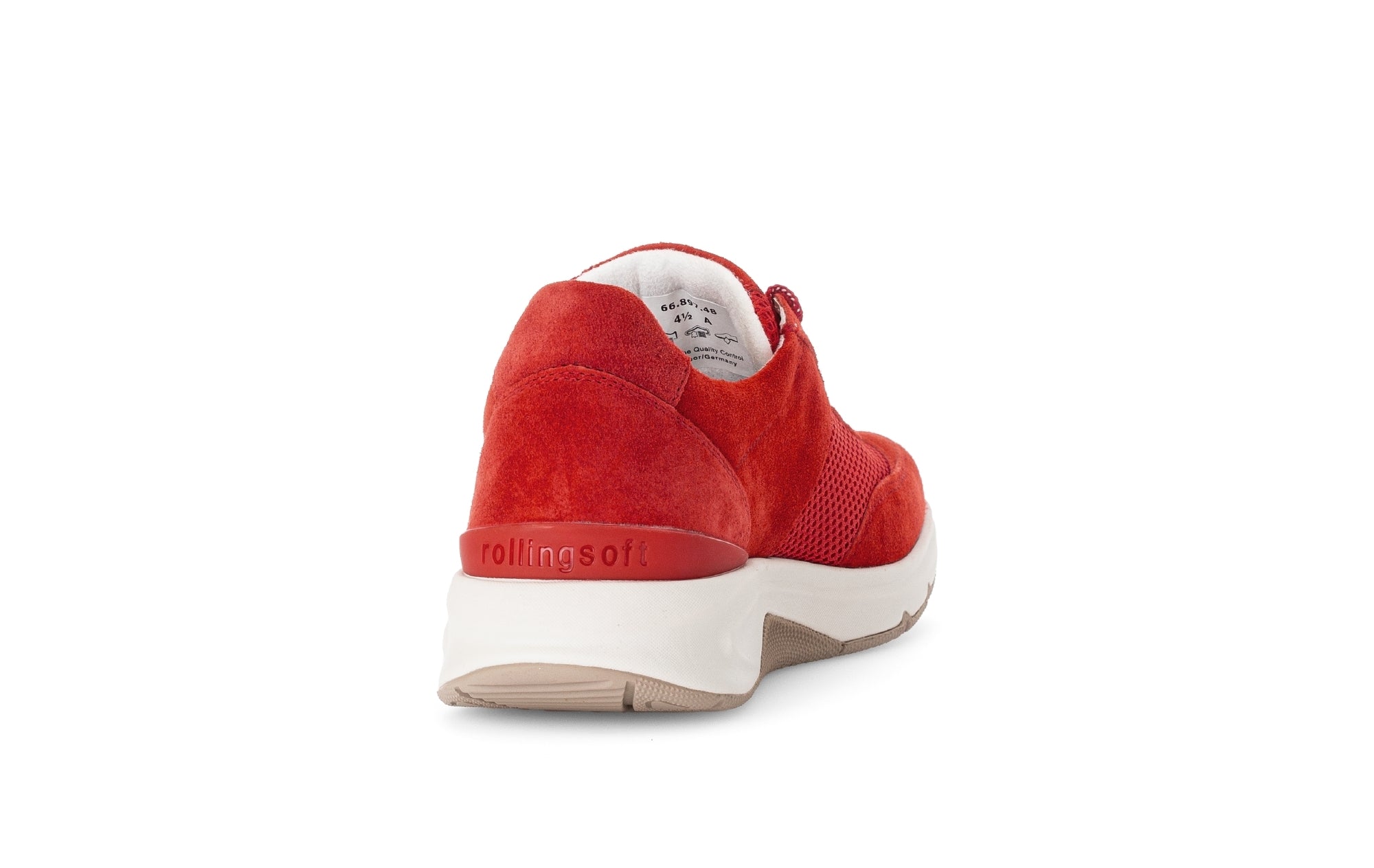 '66.897.48' women's walking rolling shoe - red
