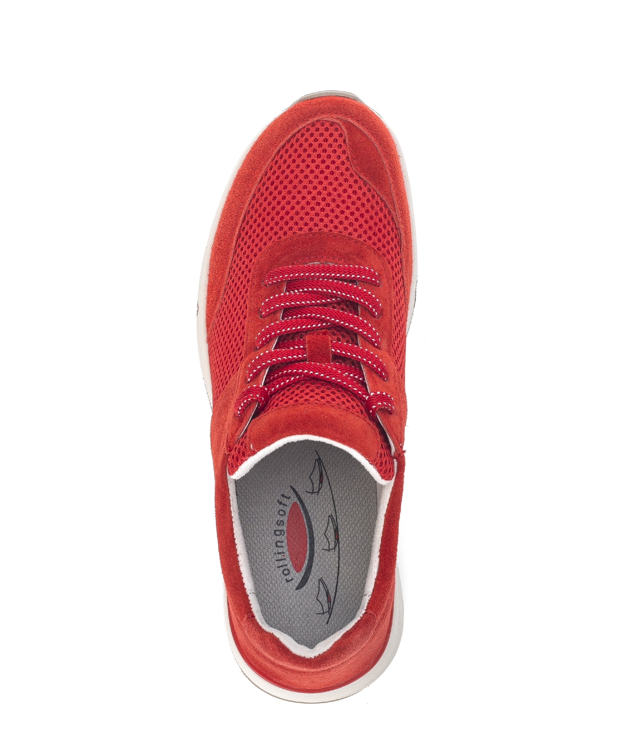 '66.897.48' women's walking rolling shoe - red