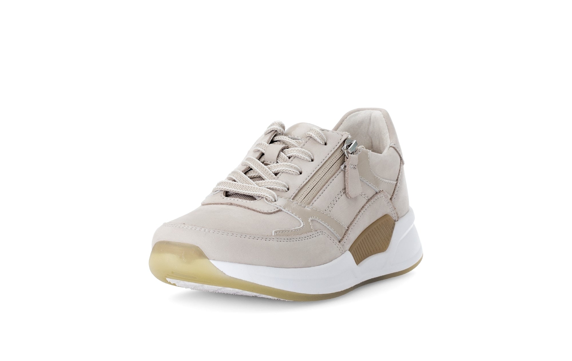 Sneaker da passeggio con lacci da donna '66.958.31' - beige
