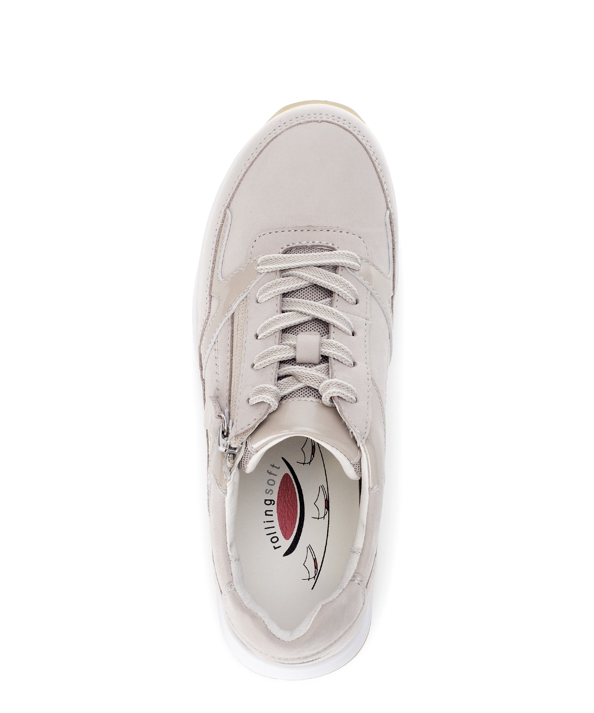 Sneaker da passeggio con lacci da donna '66.958.31' - beige