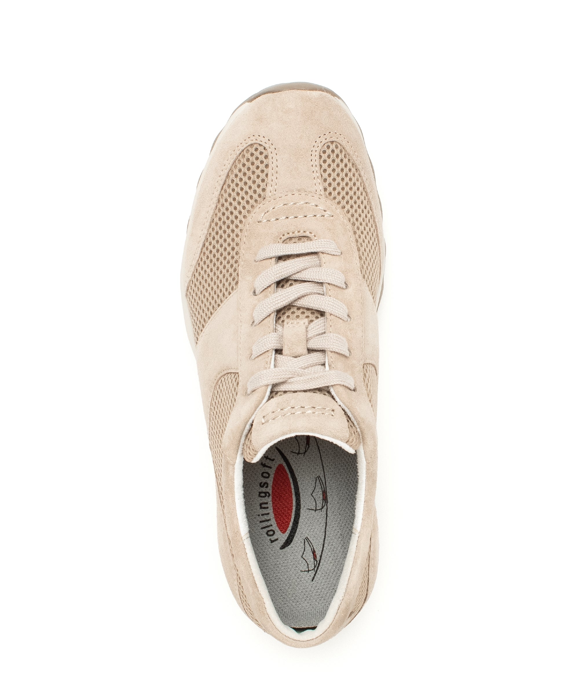 '66.966.23' women's perforated walking rolling sneaker - beige