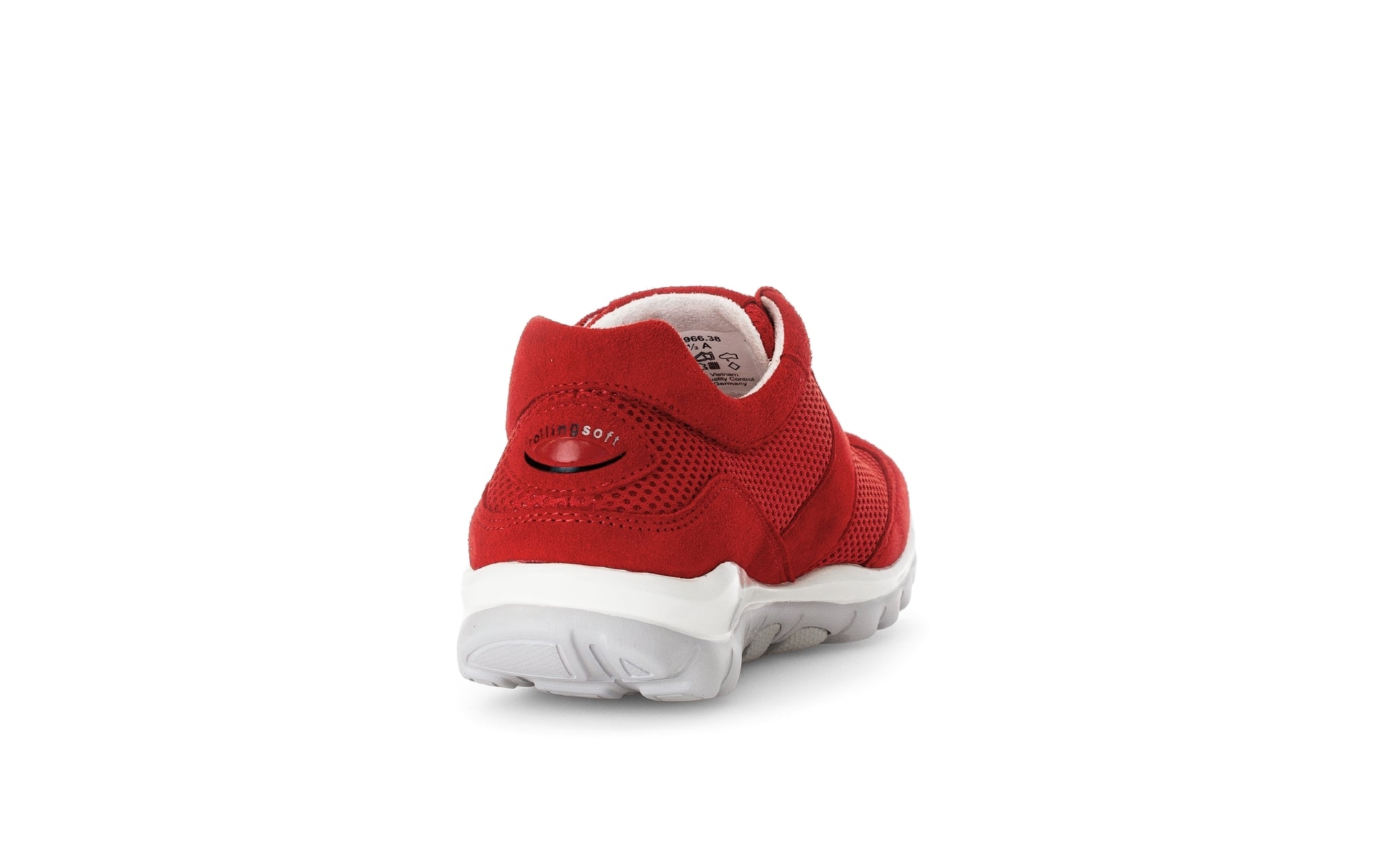 Scarpa stringata perforata da passeggio da donna '66.966.38' - rossa