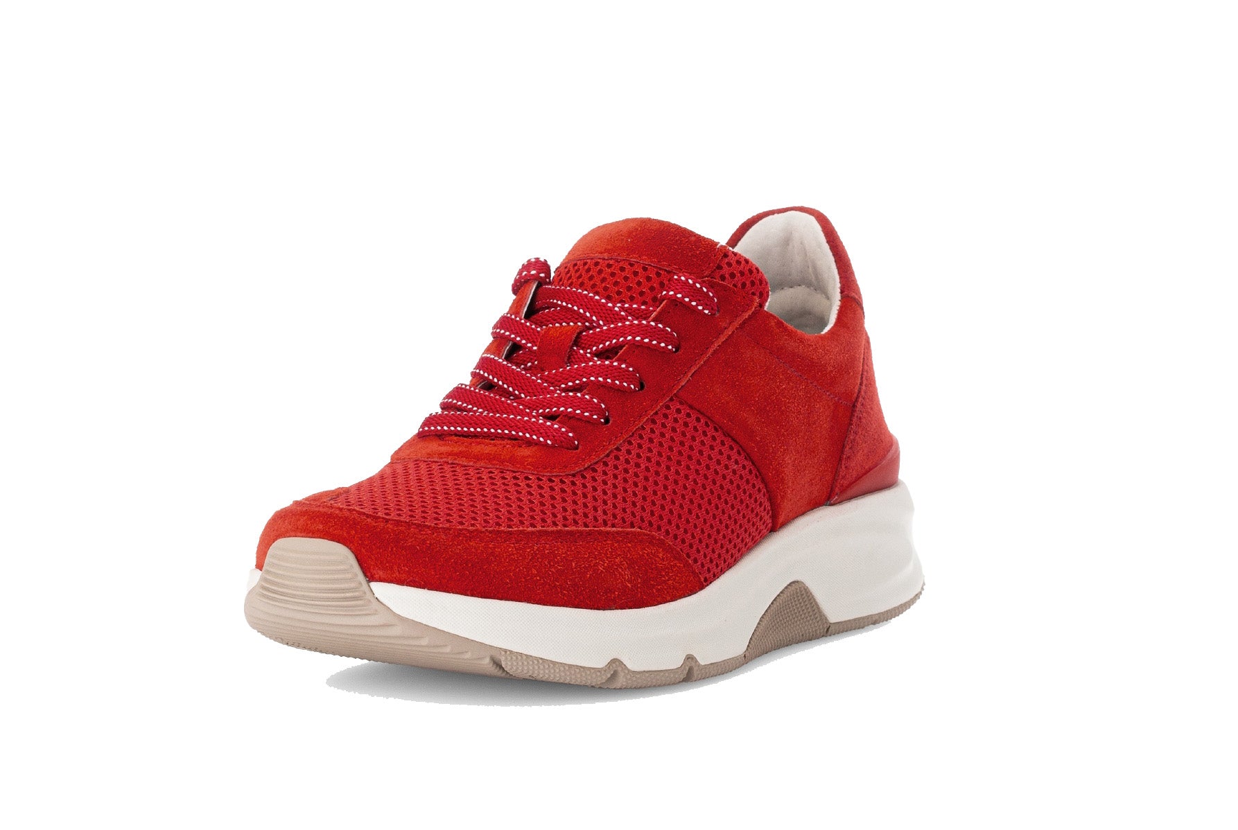 '86.897.48' women's walking rolling sneaker - red