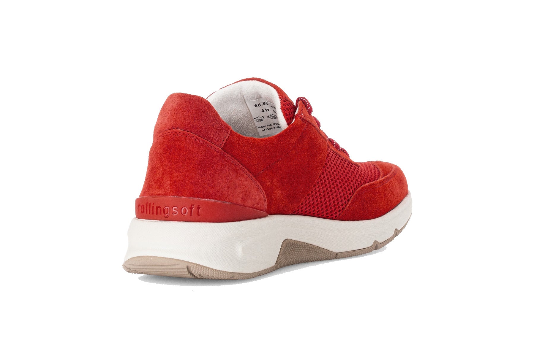 '86.897.48' women's walking rolling sneaker - red