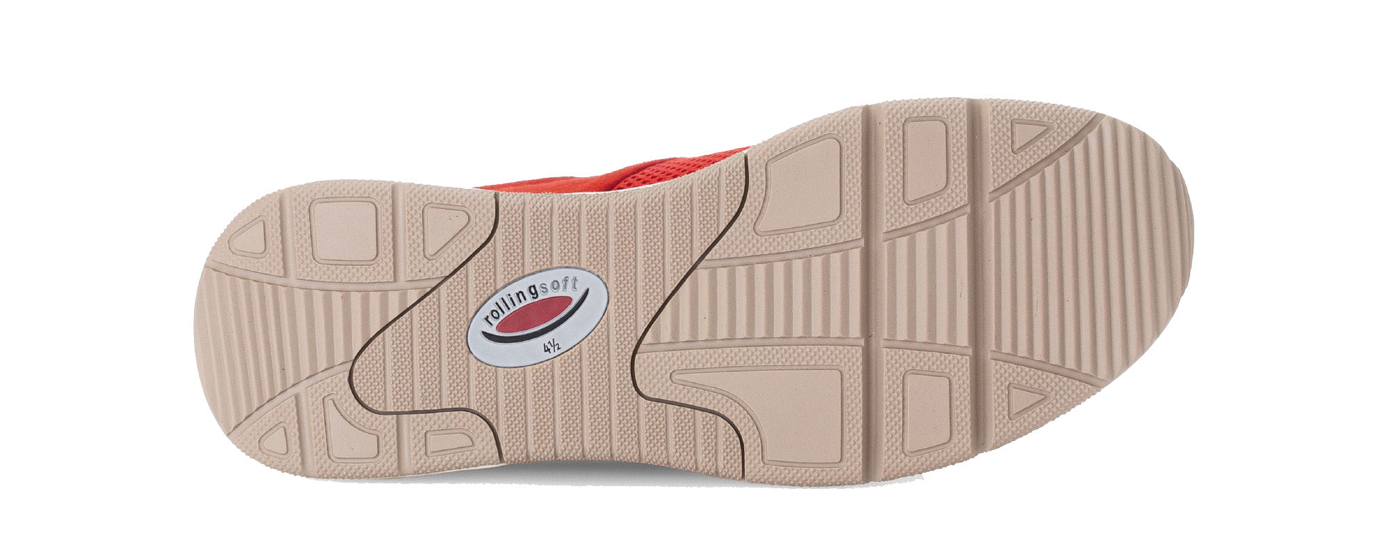 '86.897.48' women's walking rolling sneaker - red