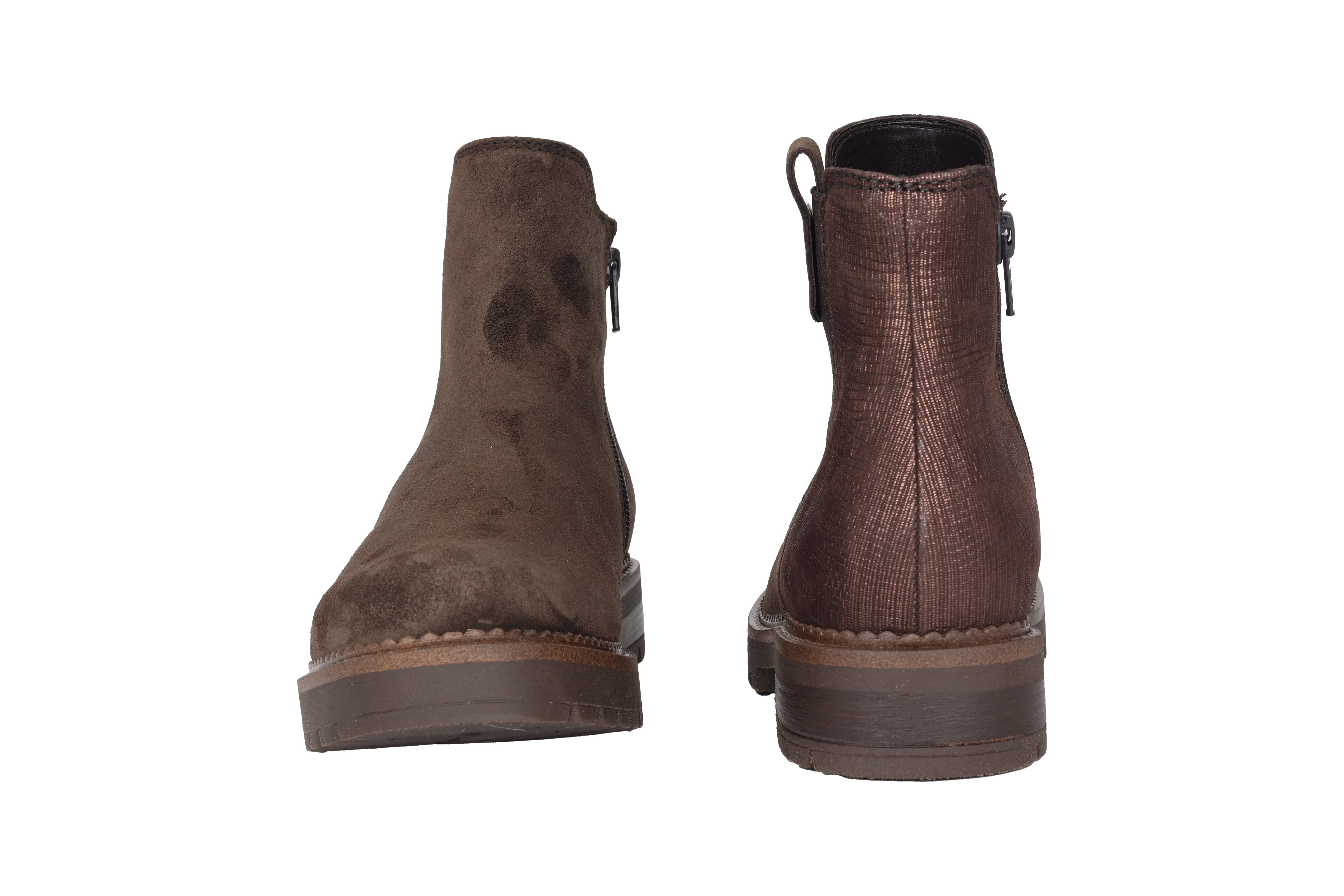 '52.720.42' dameschelsealaars met brede pasvorm (H) - bruin