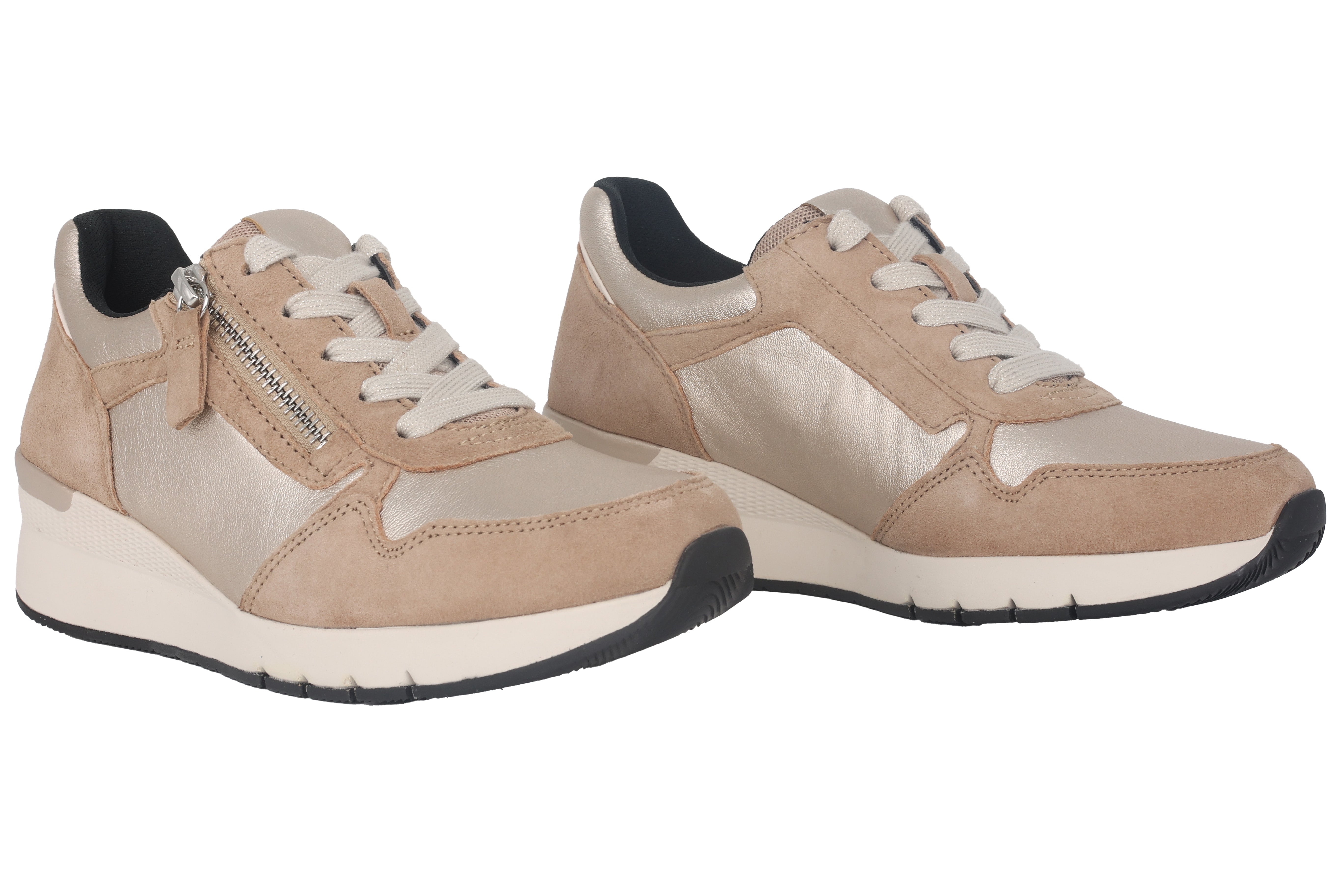 '56.418.82' women's lace-zip shoe - Beige