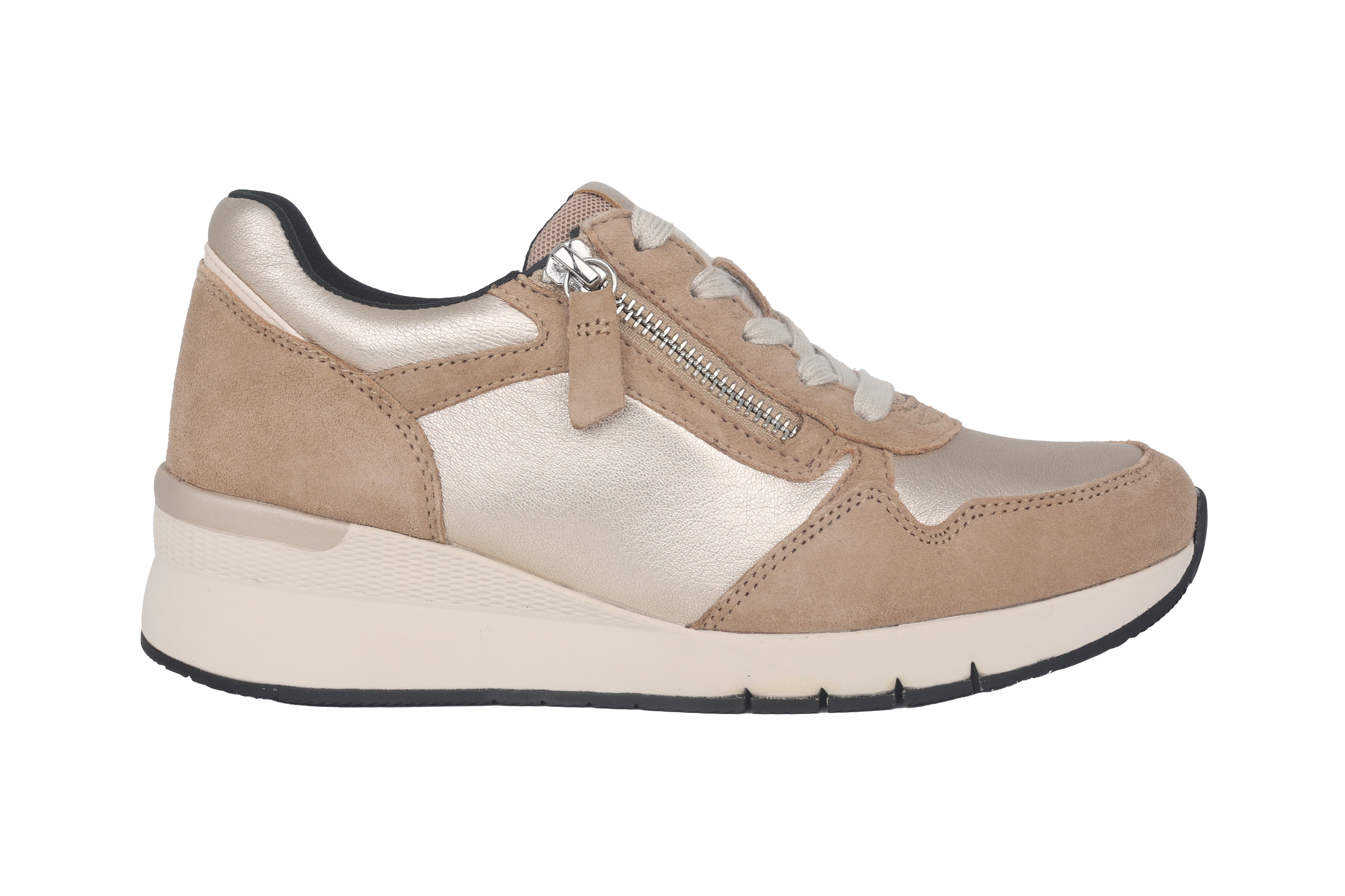 '56.418.82' women's lace-zip shoe - Beige