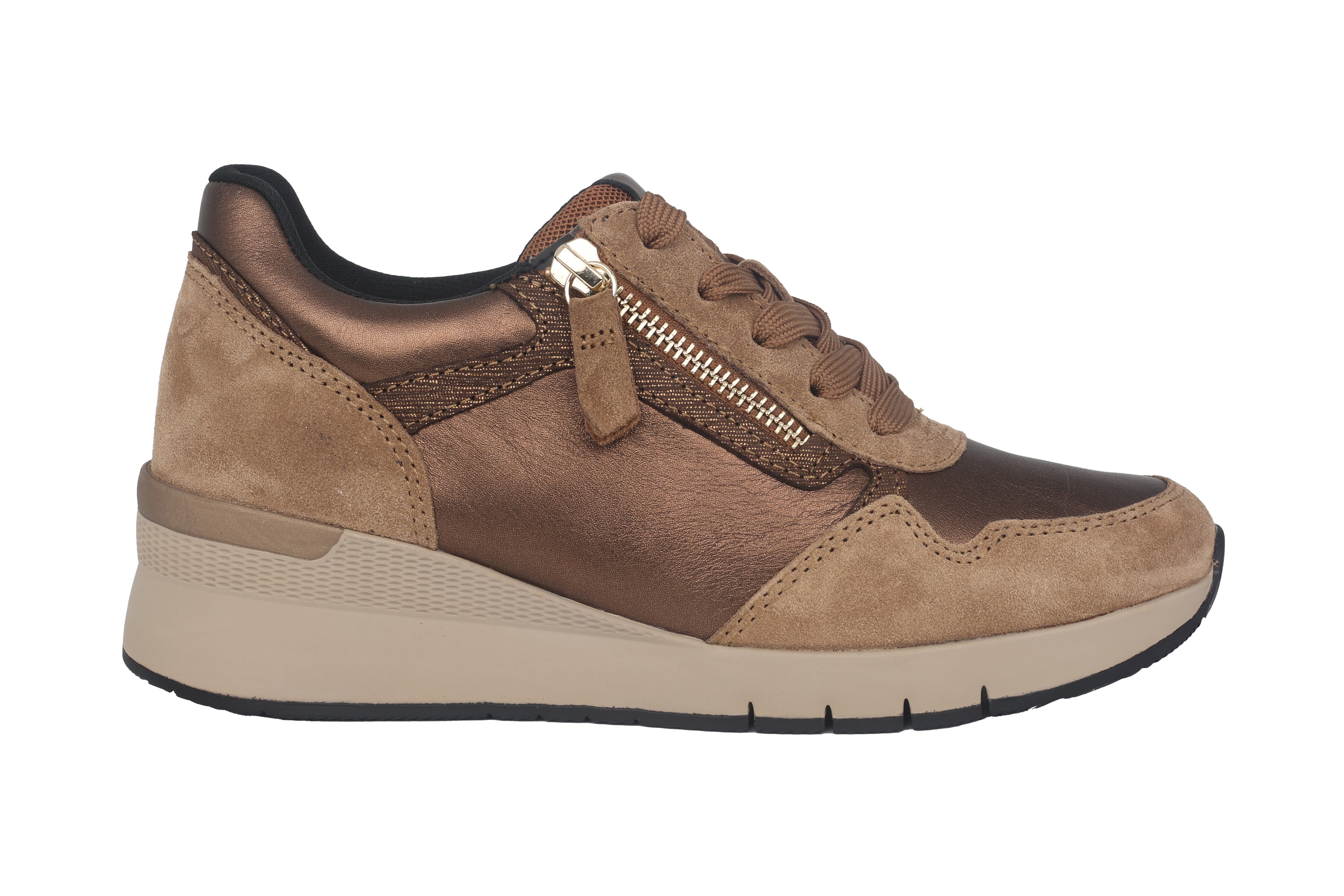 Sneaker stringata da donna '56.418.15' - Beige