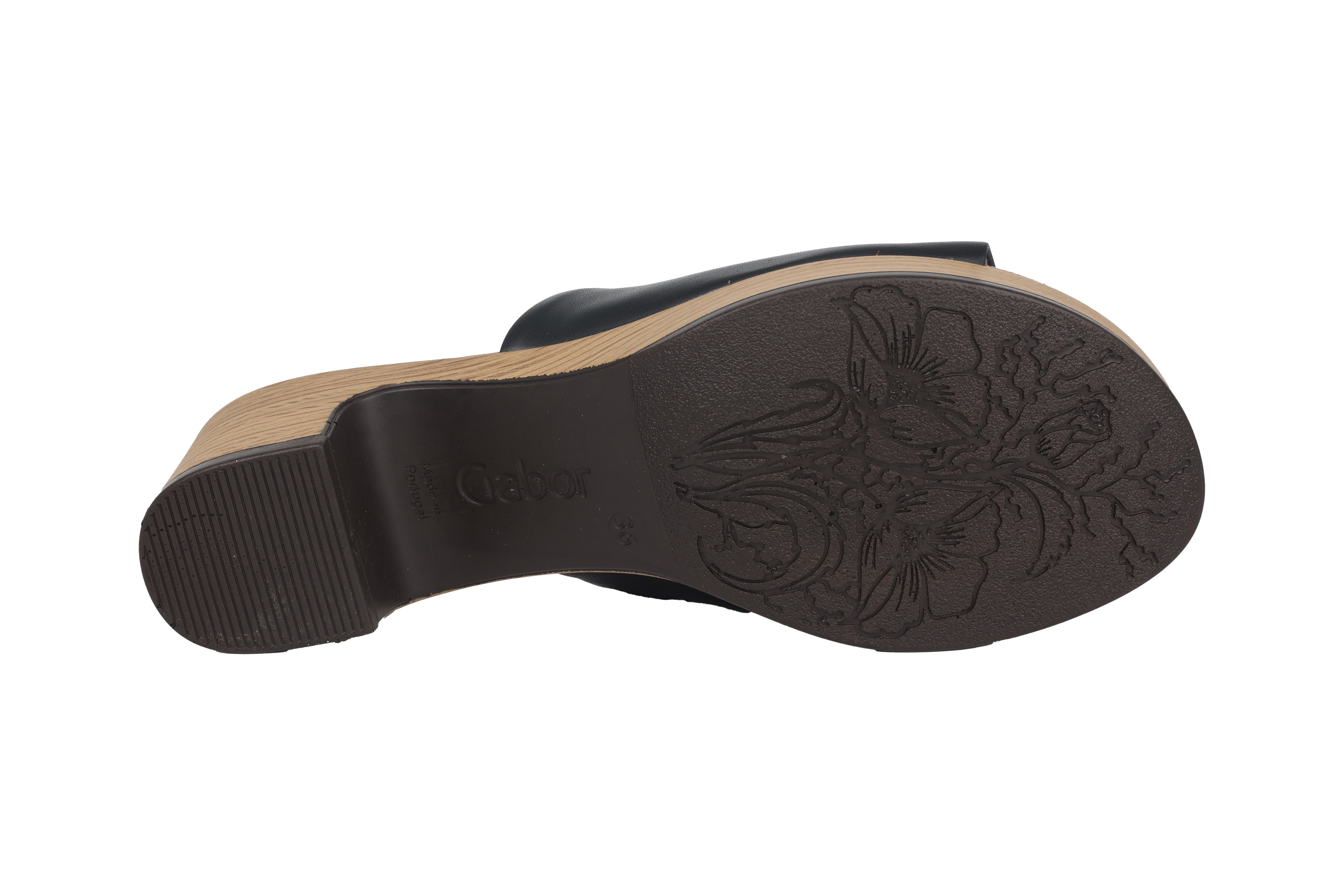 Damessandaal '62.720.57' - zwart