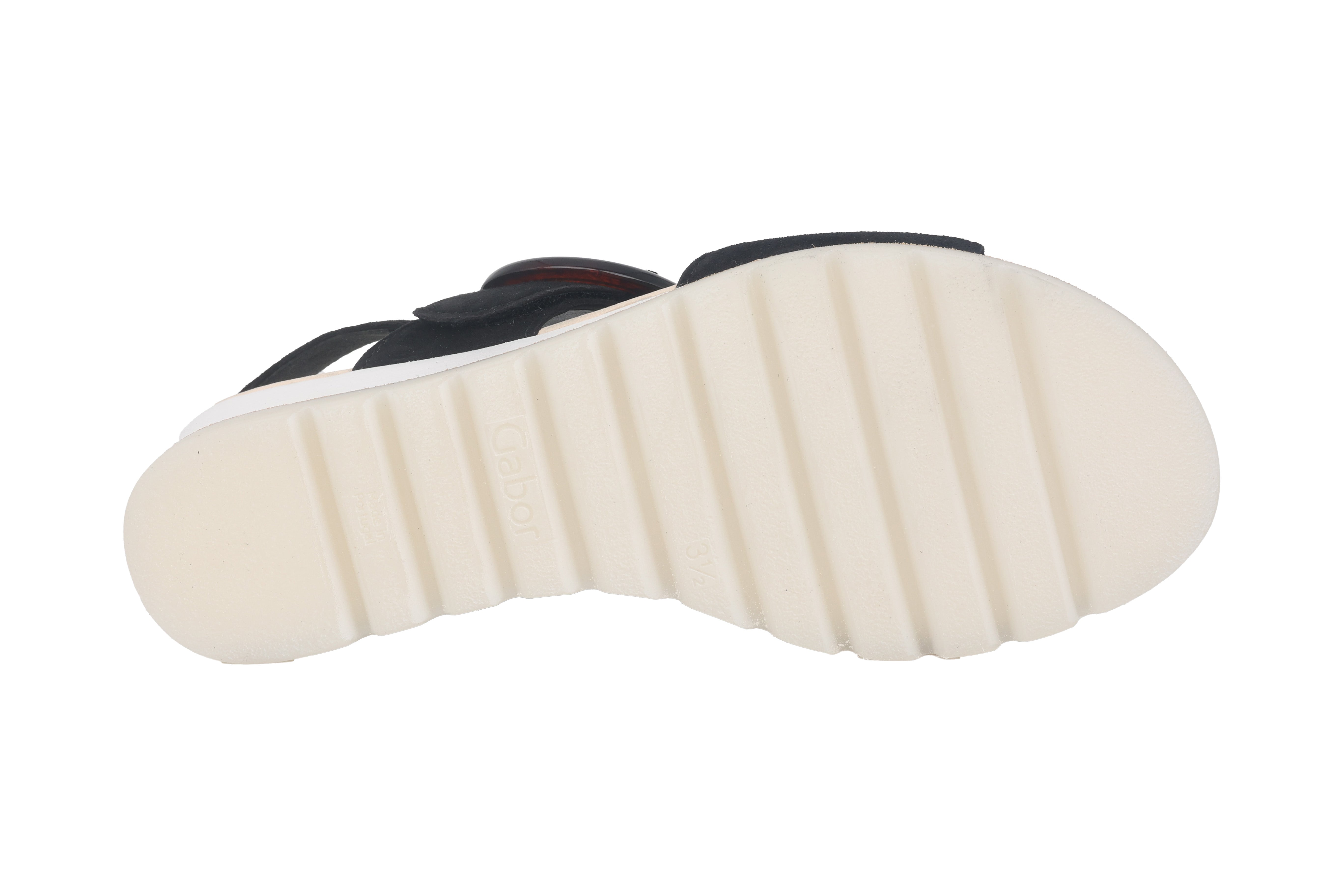 sandalo con zeppa da donna '44.645.37' - Nero