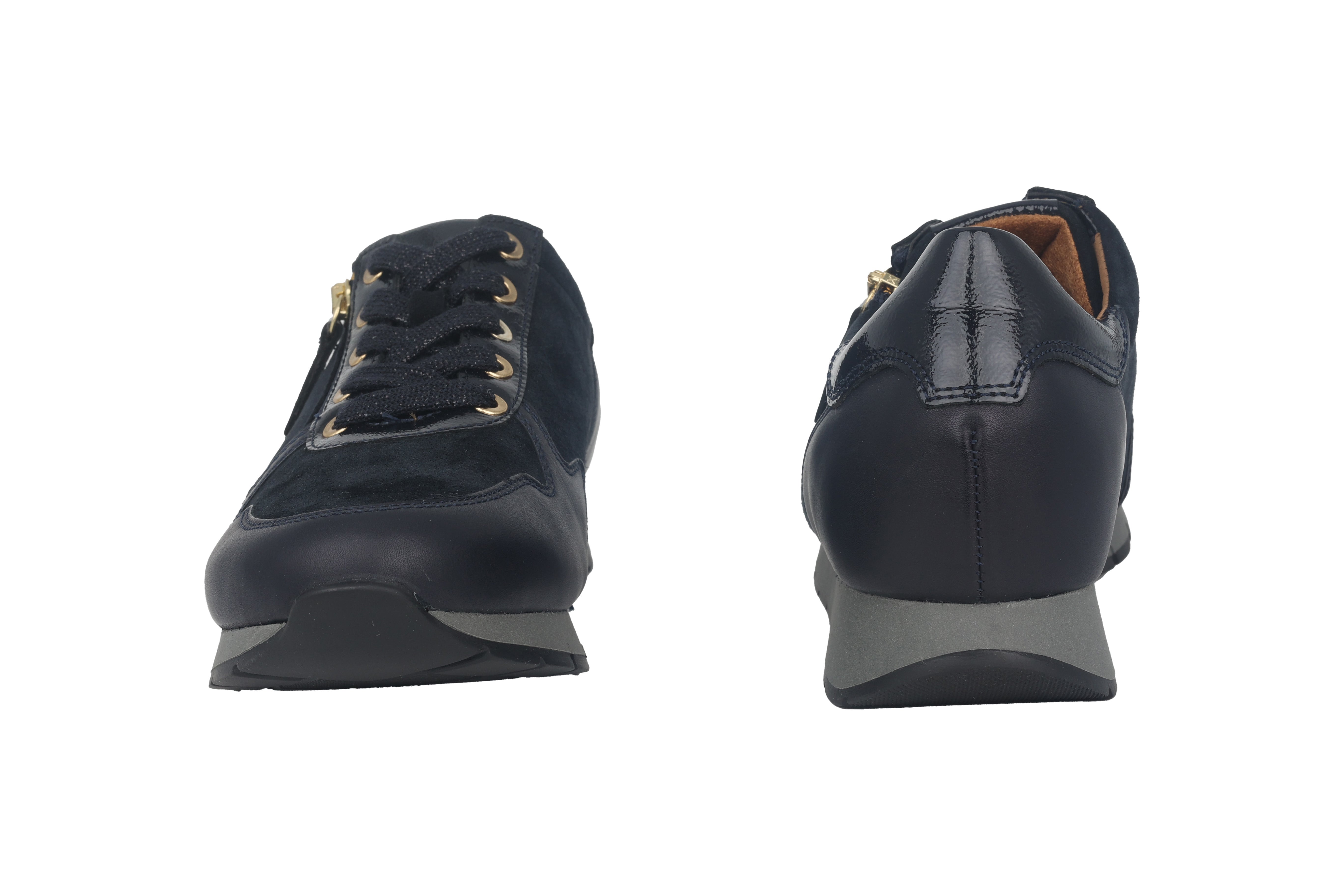 '52.488.36' sneaker à lacets et zip pour femme - Bleu foncé